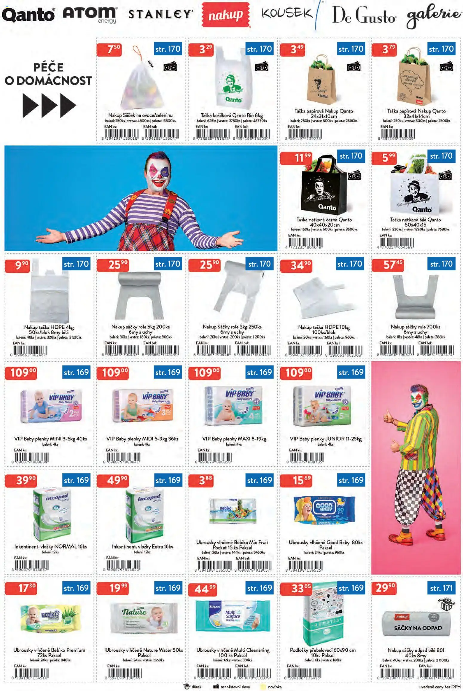Astur & Qanto leták - Velkoobchod 12/2025 od 01.12.2025 | Strana: 11 | Produkty: Ubrousky, Taška, Plenky, Sáček