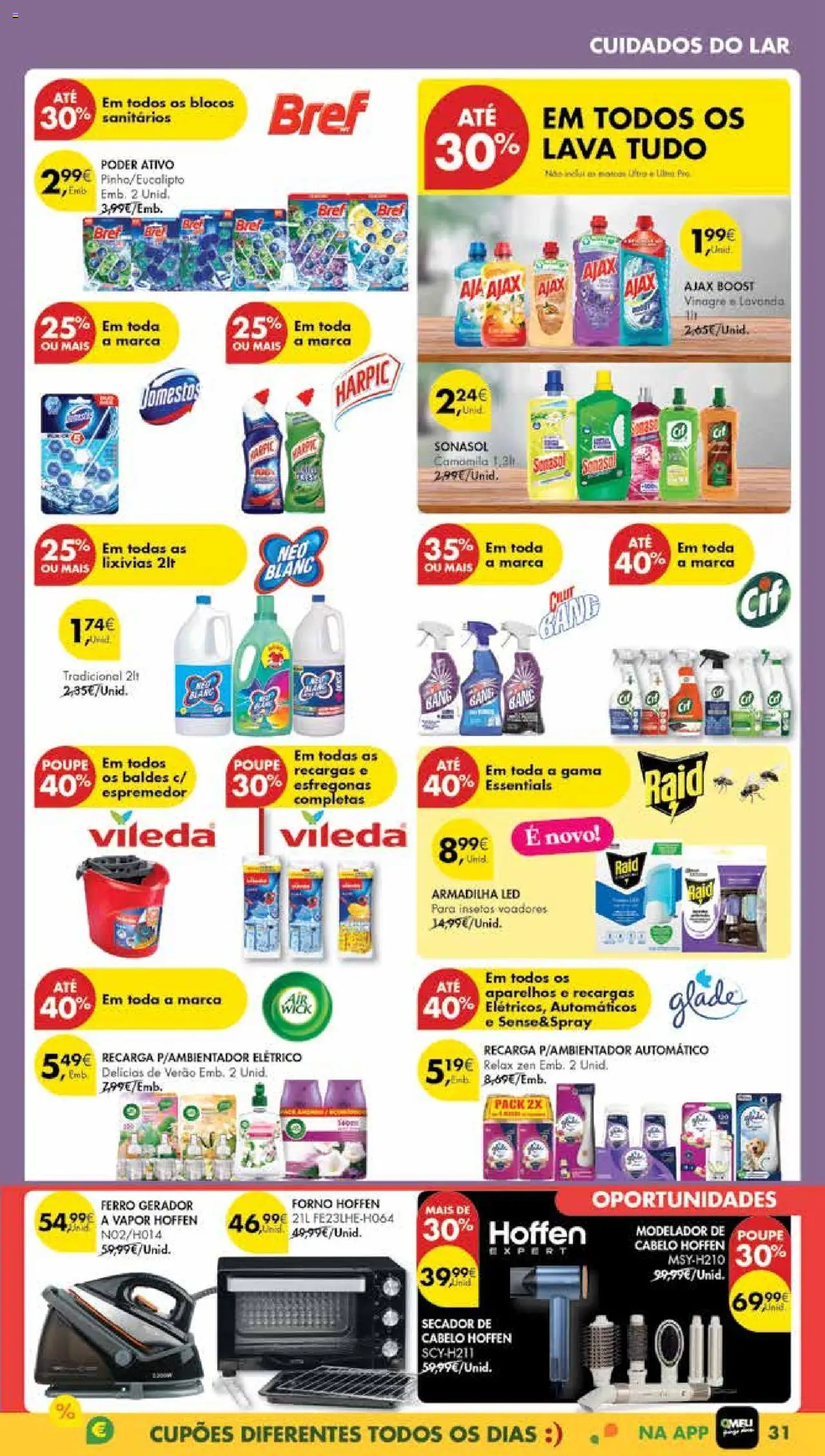 Pingo Doce Poupe Esta Semana Madeira │ válido de 05.08.2025 | Página: 31 | Produtos: Forno, Secador, Modelador de cabelo, Detergente