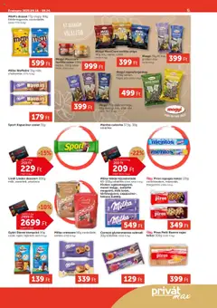 PRIVÁT akciós ujság - amely érvényes a következő dátumtól: 18.09.2025 | Oldal: 5 | Termékek: Croissant, Kokusz, Protein, Szósz
