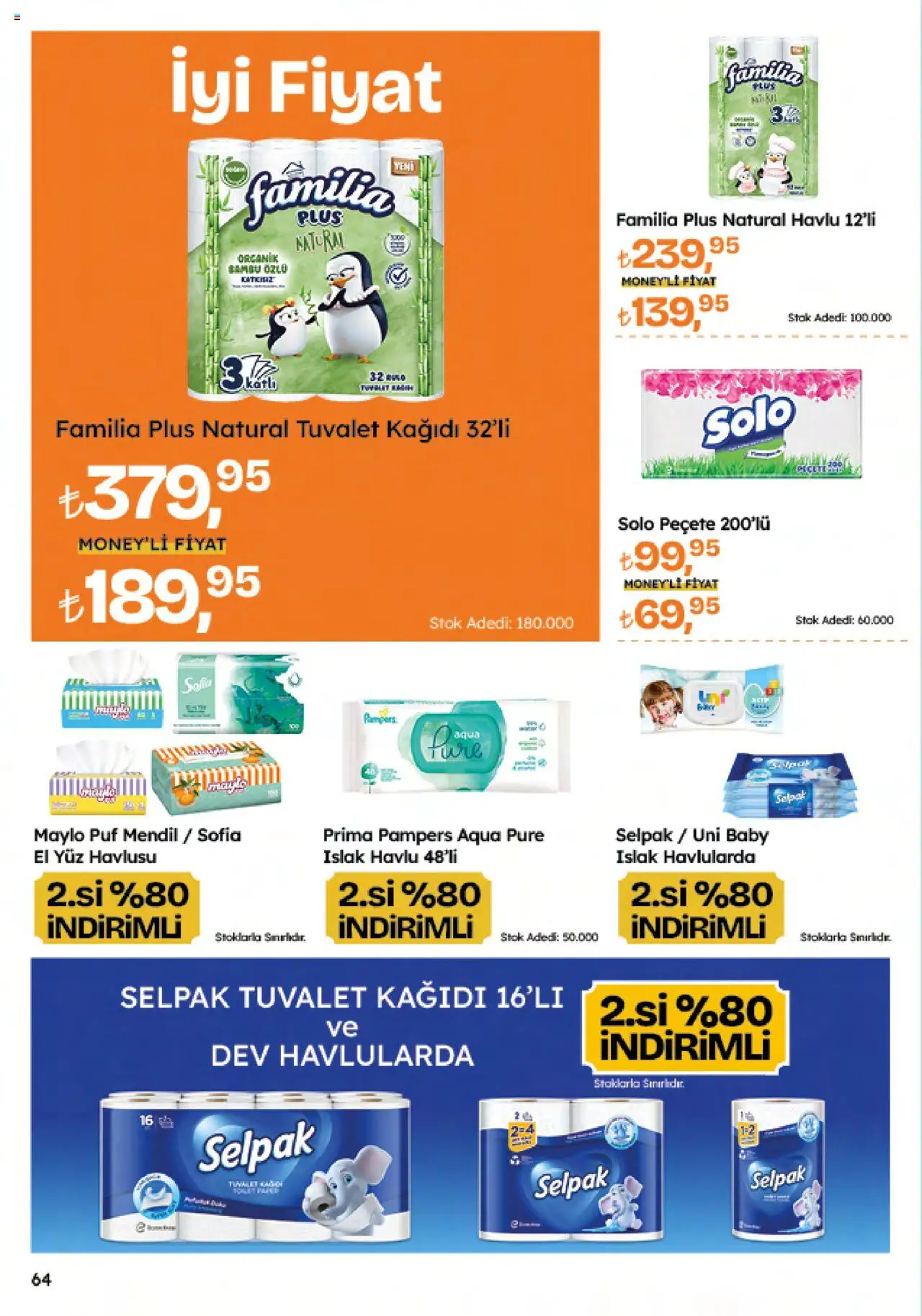 Migros Katalog - Migroskop - 09.10.2025 tarihinden itibaren geçerlidir | Sayfa: 64 | Ürünler: Tuvalet, Mendil, Tuvalet kağıdı, Yüz havlusu