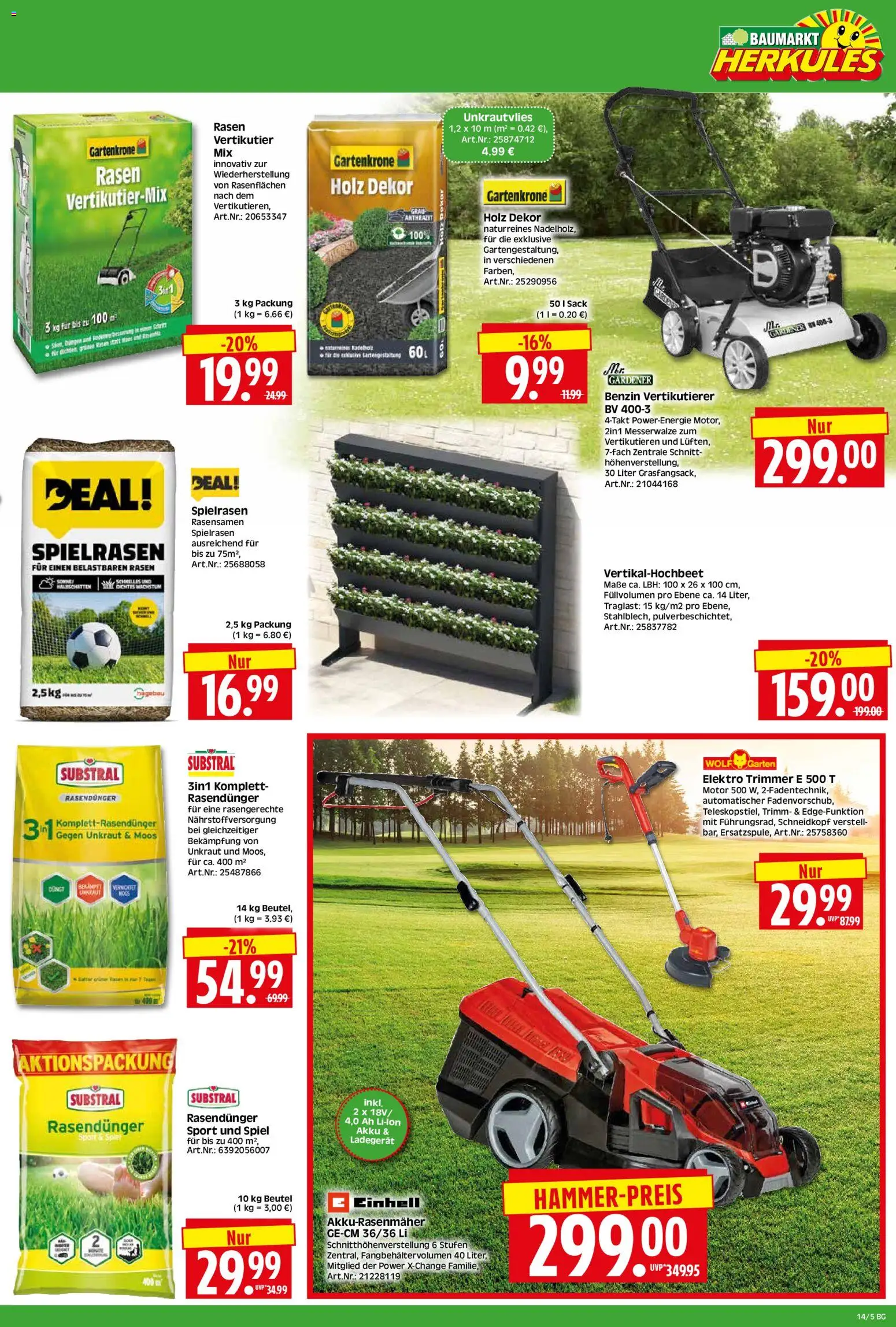HERKULES - Bau & Garten – gültig ab 30.03.2026 | Seite: 5 | Produkte: Spiel, Ladegerät