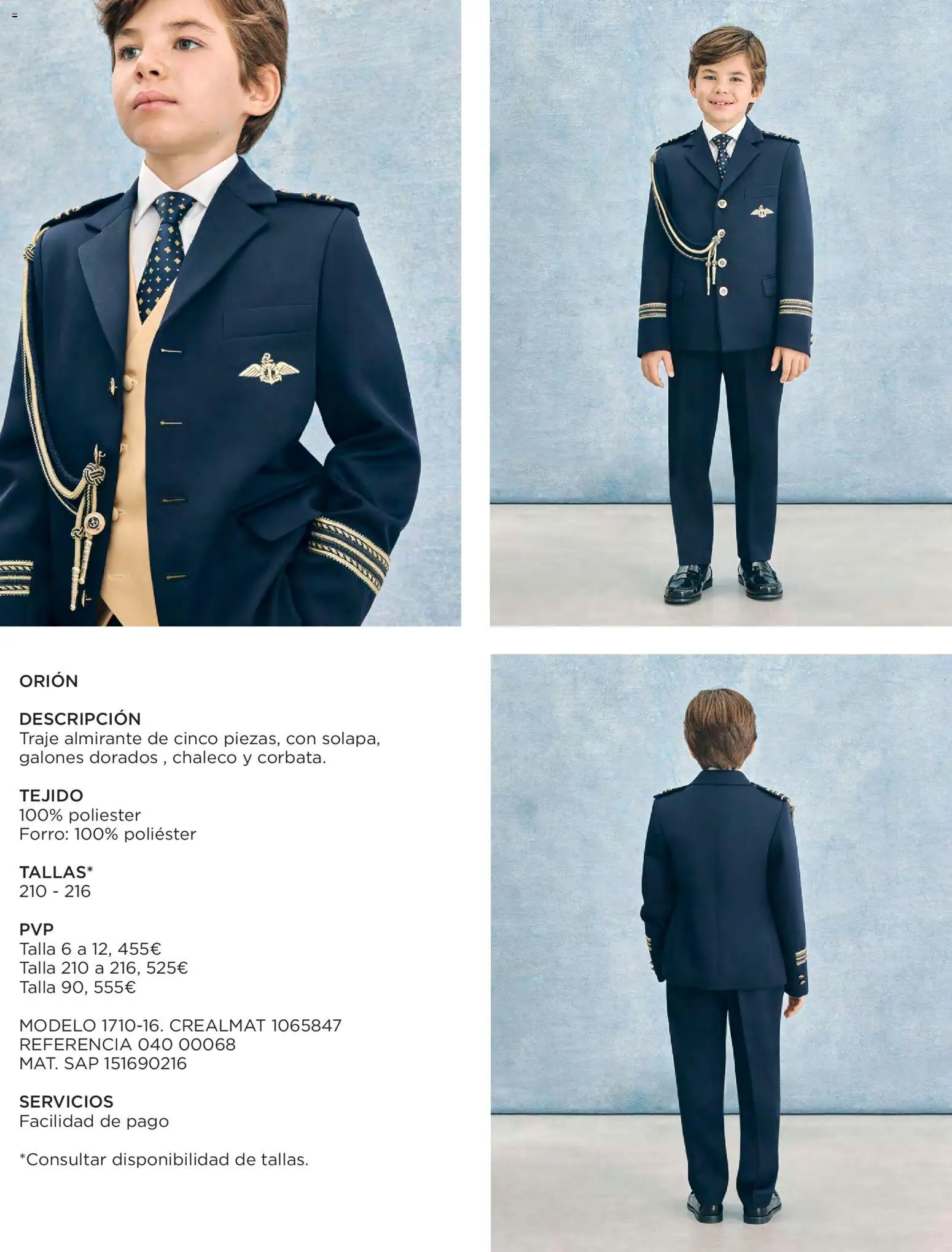 El Corte Inglés Comuniones 2026 │ válido desde el 19.11.2025 | Página: 15 | Productos: Chaleco, Traje