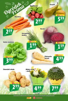 Pogląd oferty "Prim Market gazetka" - ważna od 26.03.2026 | Strona: 10 | Produkty: Pietruszka, Rzeżucha, Buraki, Ziemniaki
