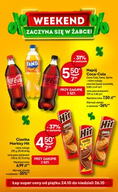 Pogląd oferty "Żabka Gazetka - Weekendowe promocje" - ważna od 24.10.2025