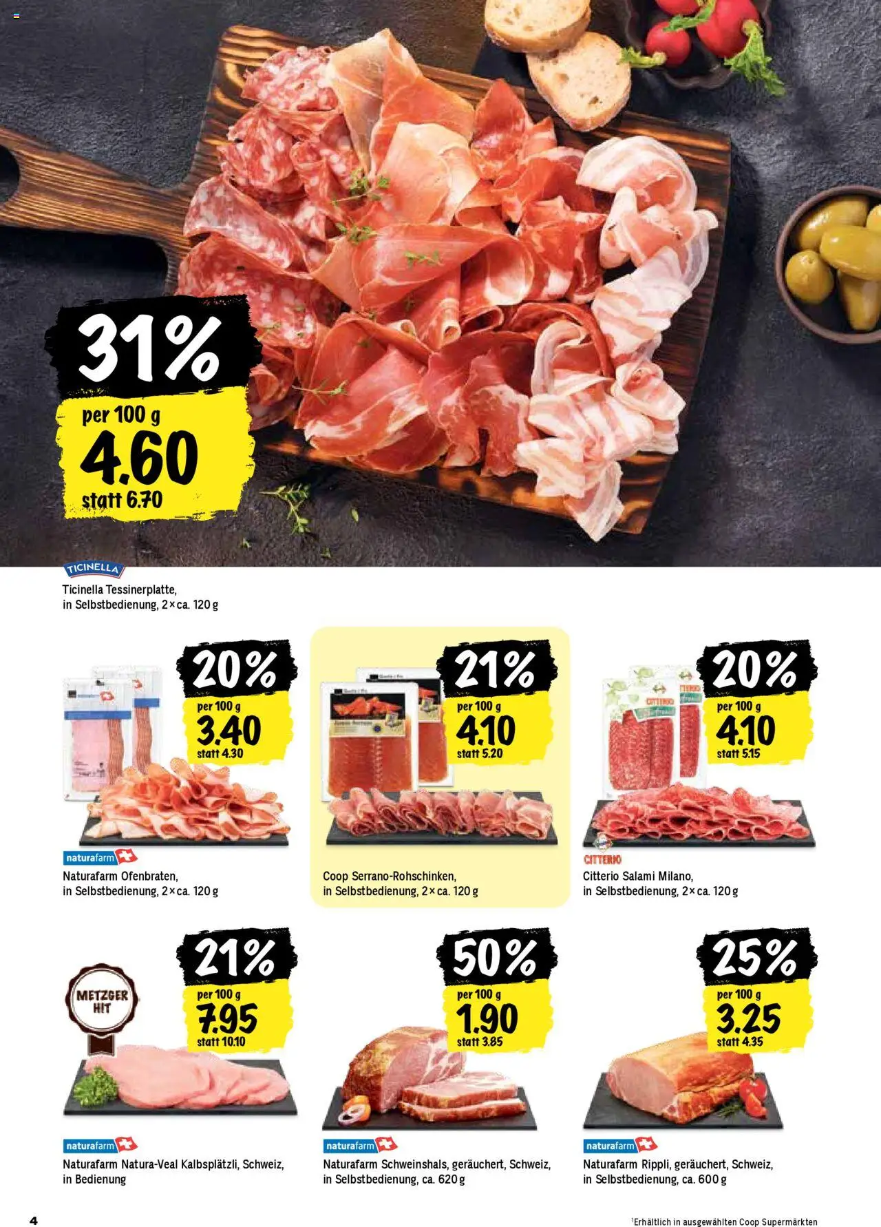 Coop Aktionen – gültig ab 09.10.2025 | Seite: 4 | Produkte: Salami