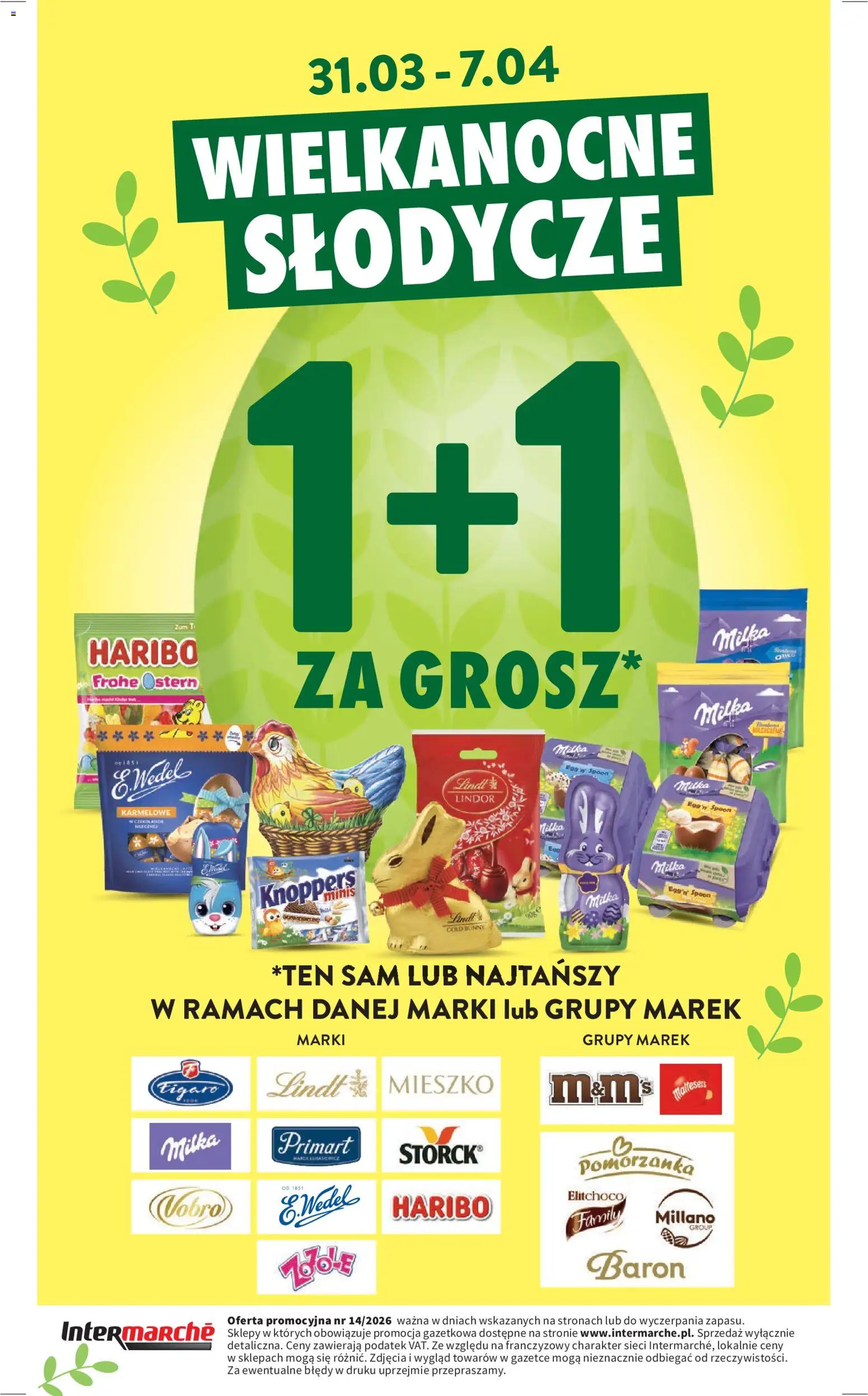 Intermarche gazetka od 31.03.2026 | Strona: 48 | Produkty: Słodycze, Maltesers, M&M's, Milka