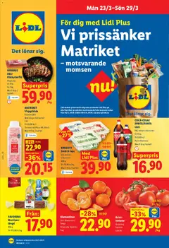 Lidl erbjudanden - Förhandsvisning av reklamblad från butik Lidl aktuell från 23.03.2026