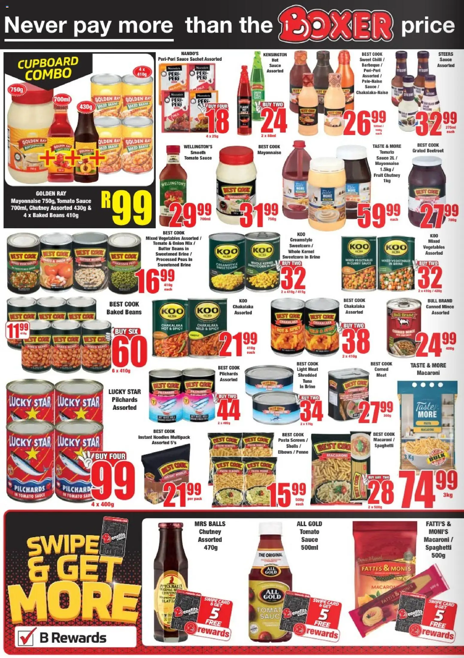 New Boxer catalogue – valid from 25.02.2026 | Page: 8 | Products: Pilchards, Tuna, Tomato sauce, Mayonnaise