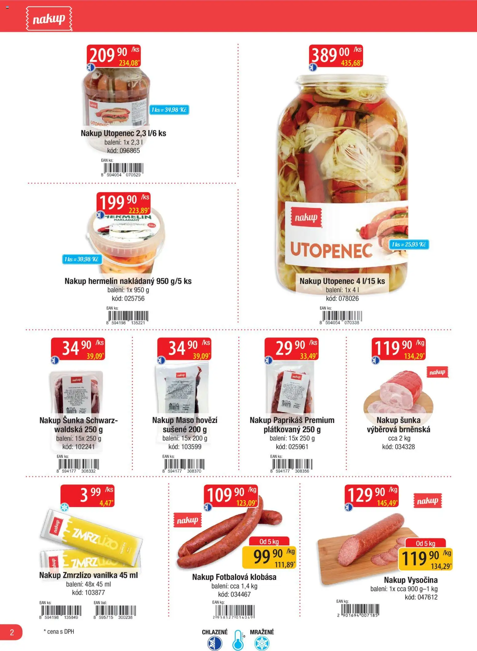 Astur & Qanto leták - Velkoobchod fresh 03/2026 od 01.03.2026 | Strana: 2 | Produkty: Šunka, Klobása, Vysočina, Maso