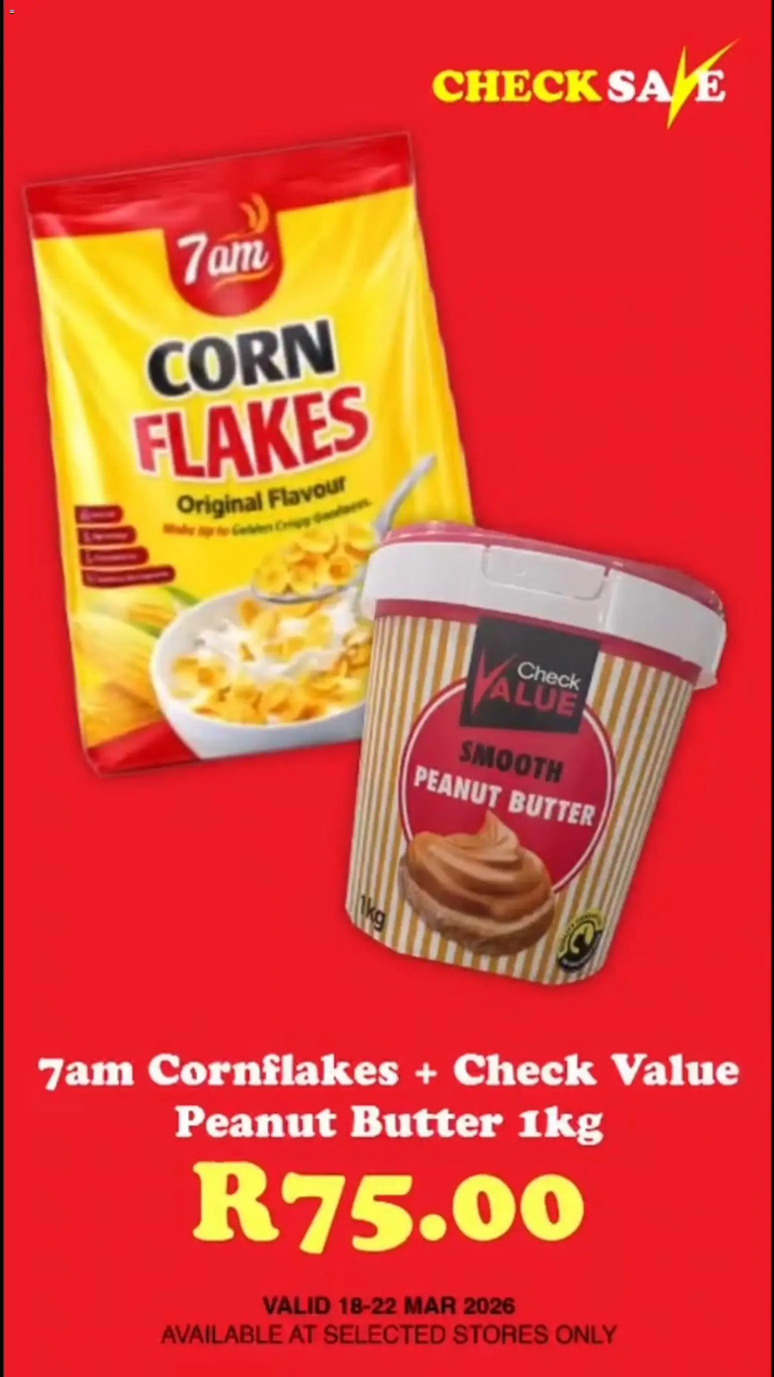 New Check Save catalogue – valid from 19.03.2026 | Page: 11 | Products: Corn, Butter, Flakes, Peanut butter