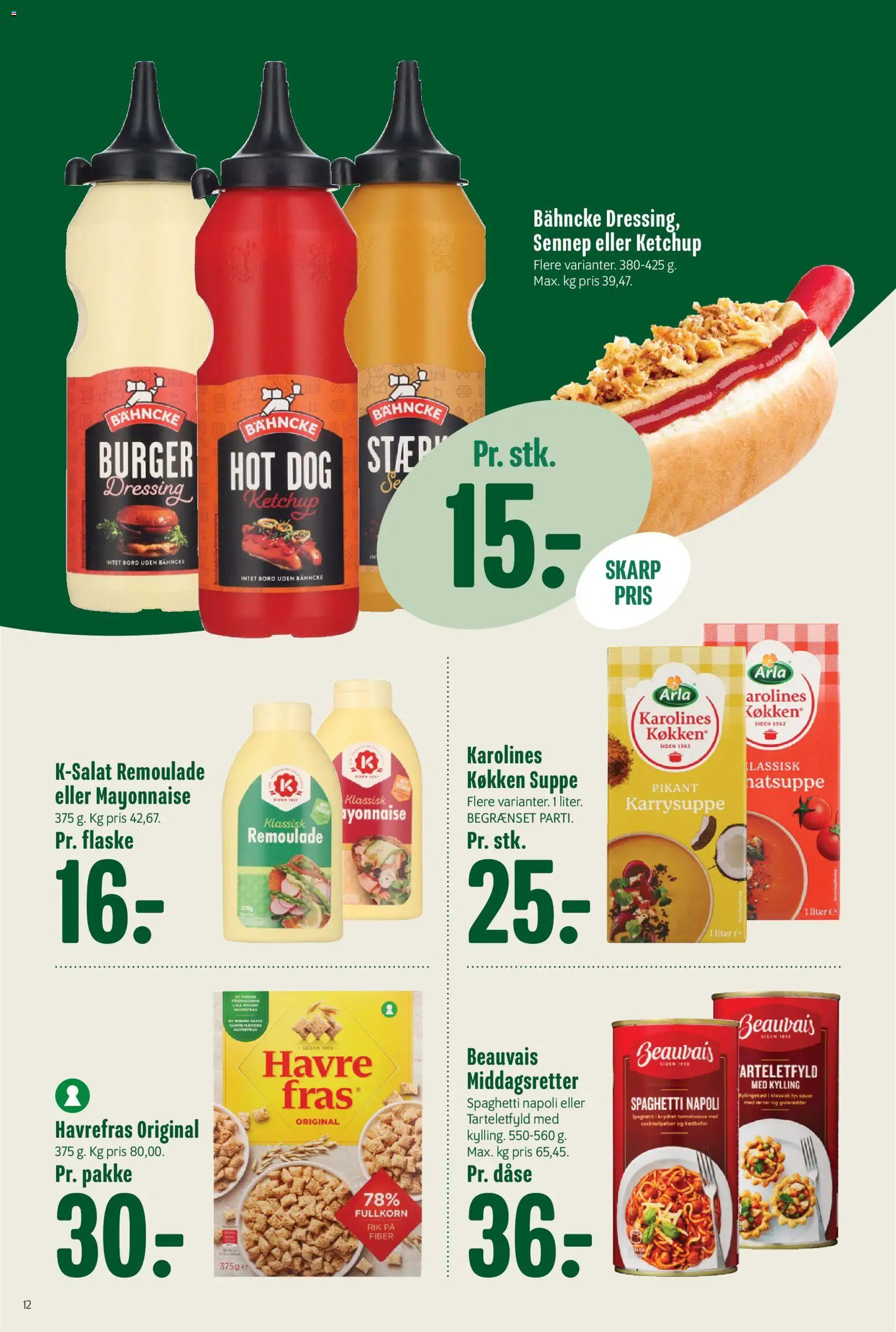 Min Købmand tilbudsavis – gyldig fra 27.12.2025 | Side: 12 | Produkter: Bord, Dressing, Remoulade, Suppe