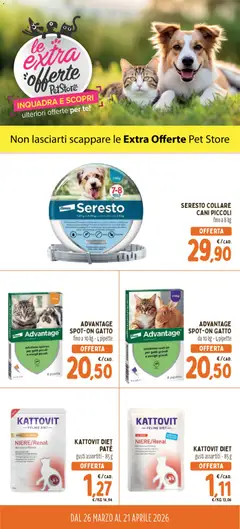 Anteprima del volantino Conad volantino PetStore Le extra offerte valido a partire dal 26.03.2026