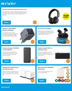 NAY Elektrodom leták │ platný od 11.08.2025 | Strana: 4 | Produkty: Lampa, Stolná lampa, Klávesnica, Nabíjačka