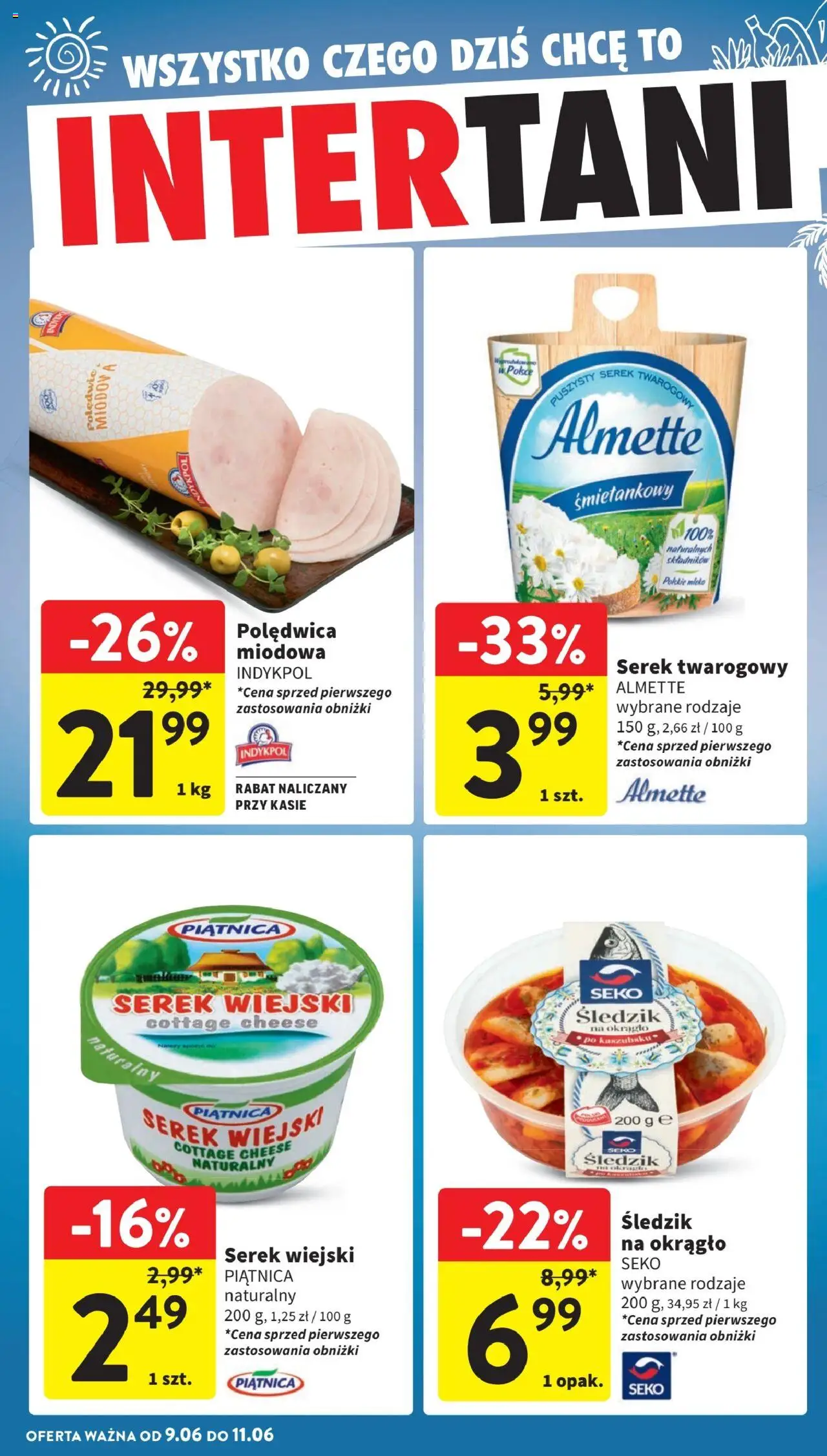 Intermarche Gazetka od 05.06.2025 | Strona: 46 | Produkty: Serek, Serek wiejski, Mleko