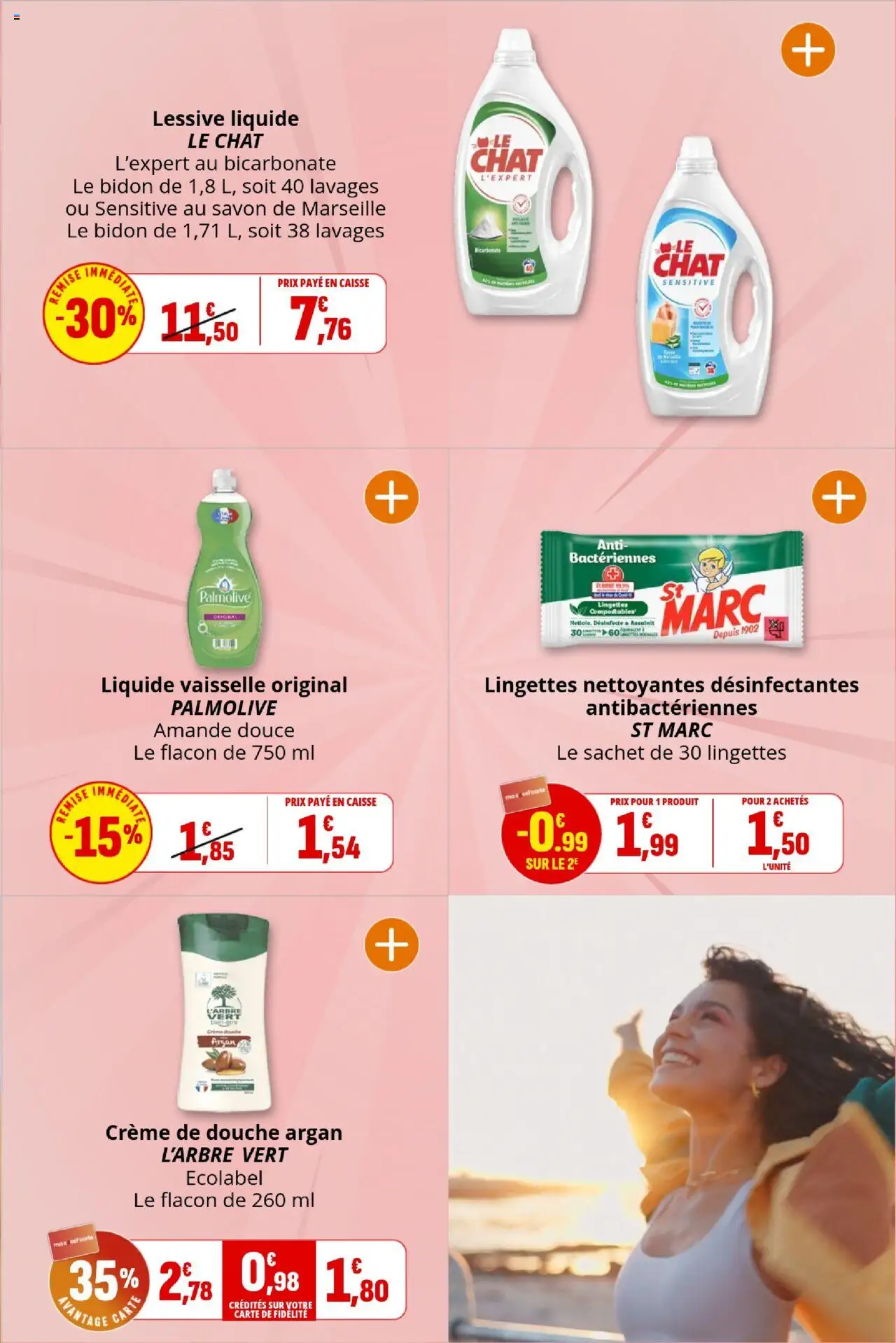 {H1} | Page: 25 | Produits: Amande, Savon de marseille, Lessive liquide Le Chat, Crème