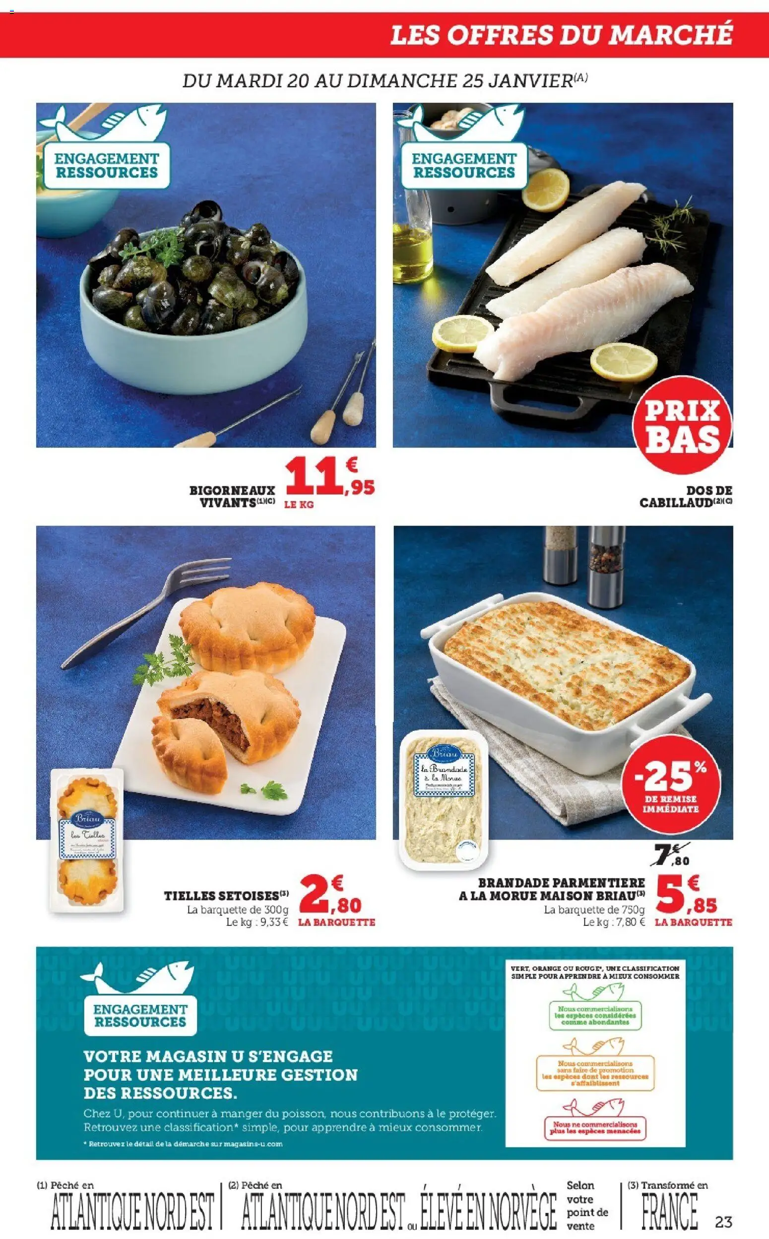 {H1} | Page: 23 | Produits: Orange, Pêche, Morue