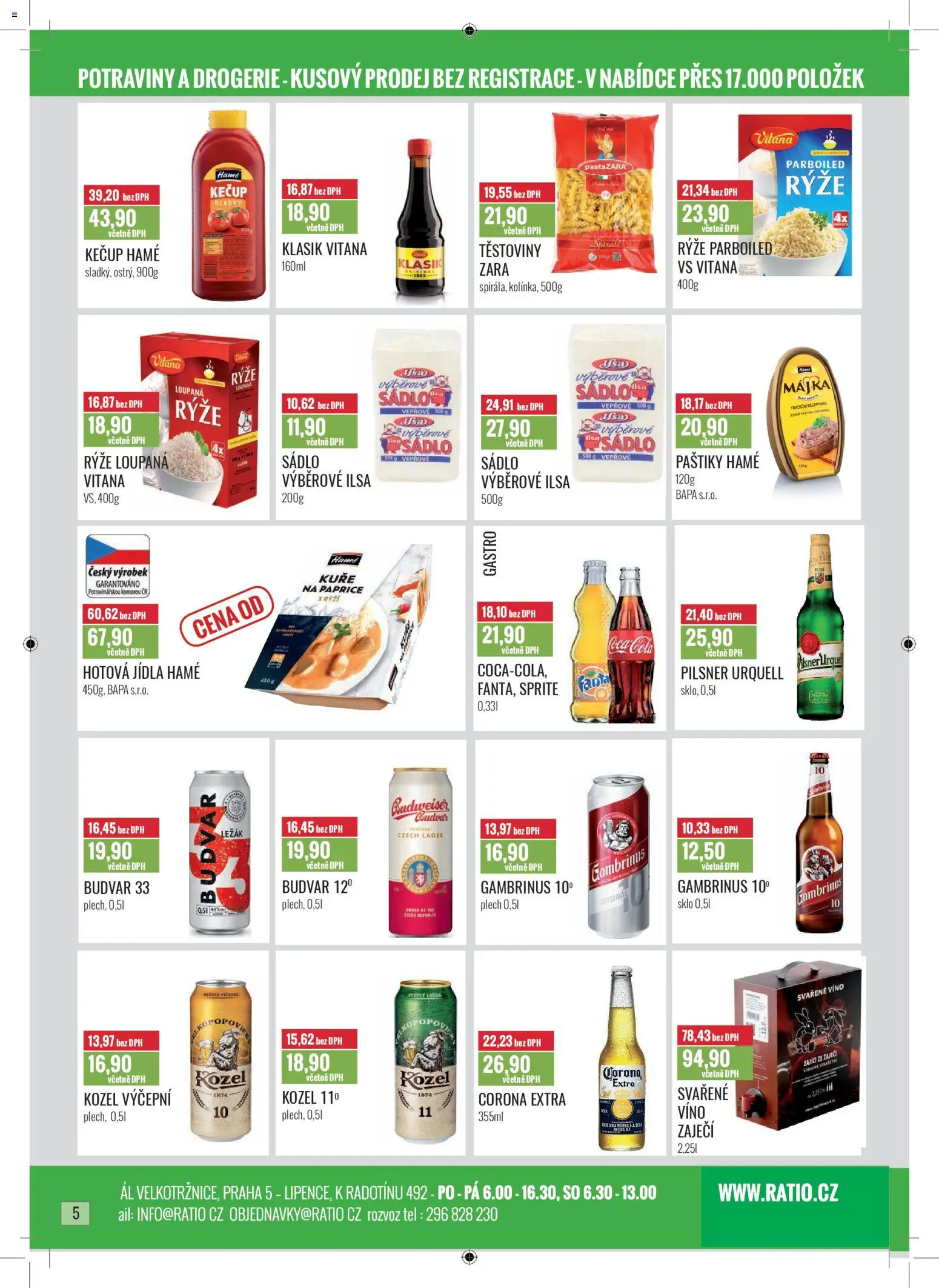 Ratio leták od 01.01.2026 | Strana: 6 | Produkty: Sádlo, Svařené víno, Těstoviny, Drogerie