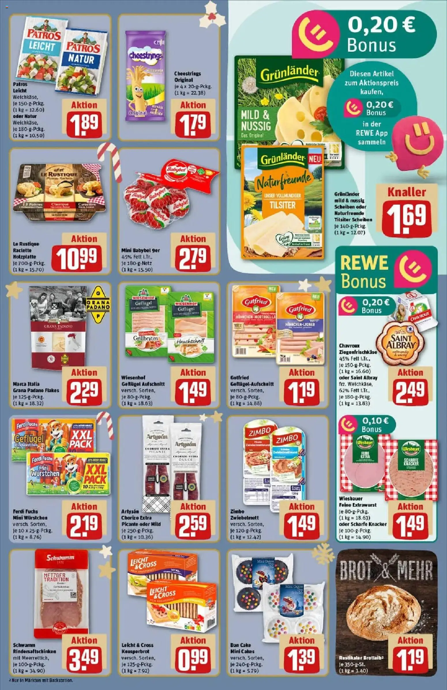 Rewe prospekt Schöffengrund / Schwalbach	 – gültig ab 07.12.2025 | Seite: 11 | Produkte: Patros, Grunlander, Babybel, Brot