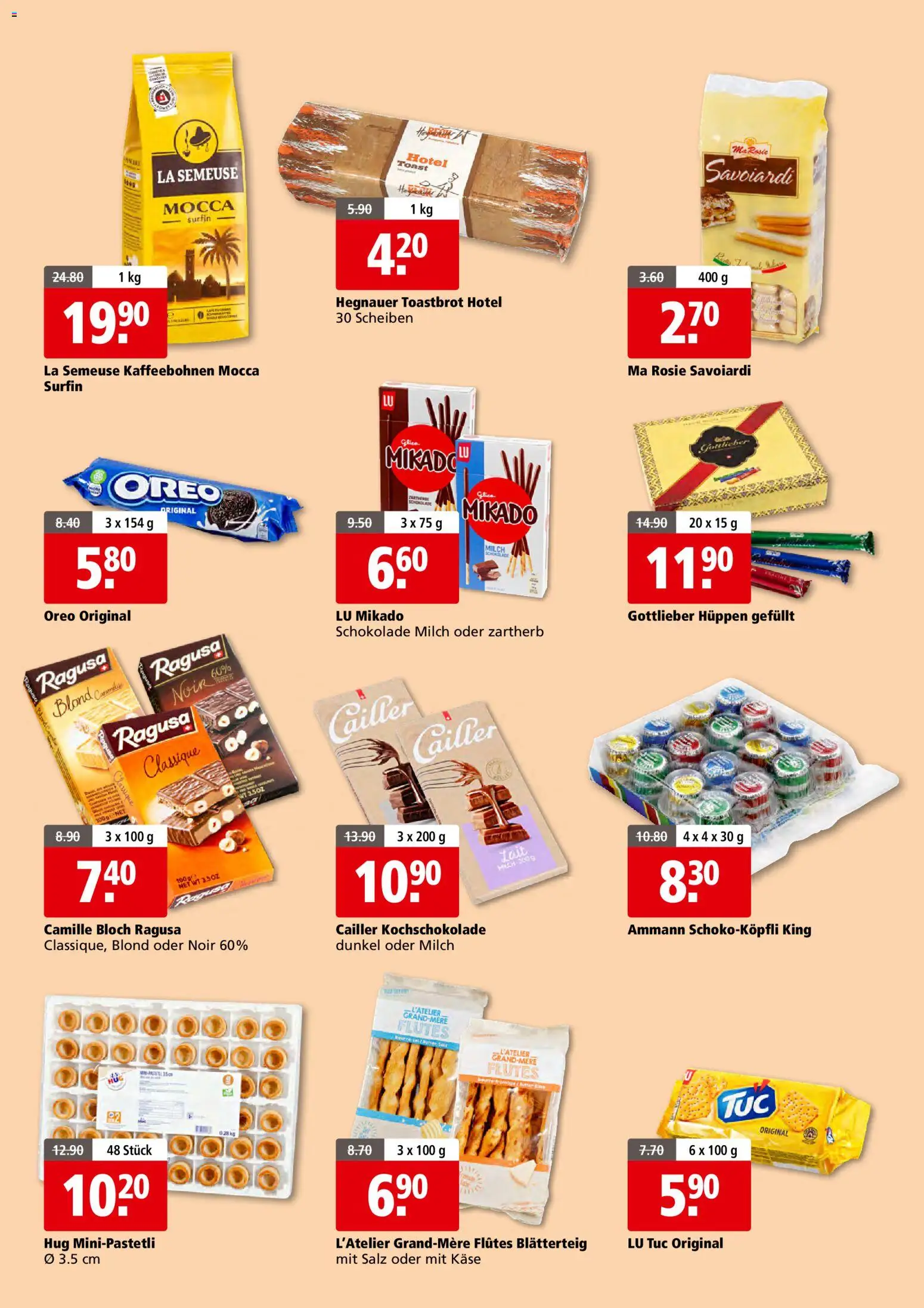 Aligro actionen 2000 Schlieren, Gossau SG, Frauenfeld, Rapperswil-Jona, Sargans, Bern, Brüttisellen, Pratteln, Emmen, Spreitenbach – gültig ab 23.03.2026 | Seite: 10 | Produkte: Milch, Käse, Schokolade, Salz