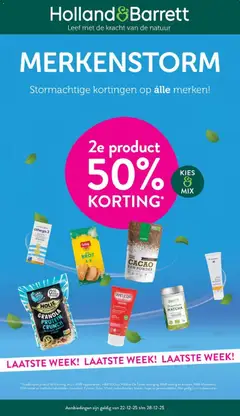 Holland & Barrett - Folder - Voorbeeld van een folder van Holland & Barrett, geldig van 22.12.2025