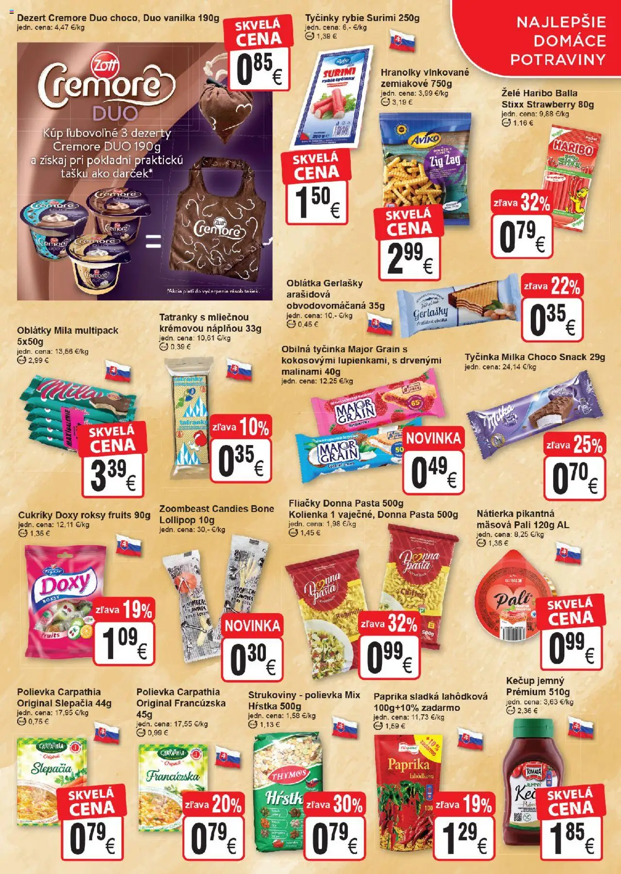 Nové COOP Jednota akcie – leták je platný od 24.09.2025 | Strana: 3 | Produkty: Paprika, Cukríky, Mila, Milka