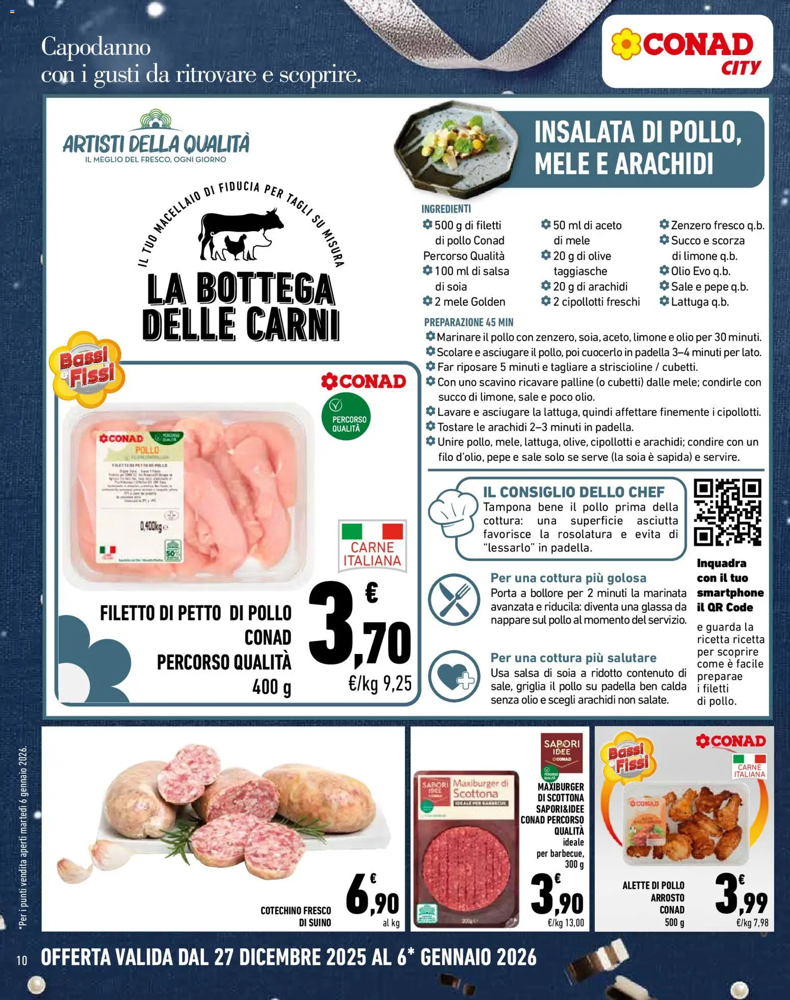 Volantino Conad del 27.12.2025 | Pagina: 10 | Prodotti: Petto di Pollo, Aceto, Padella, Cotechino