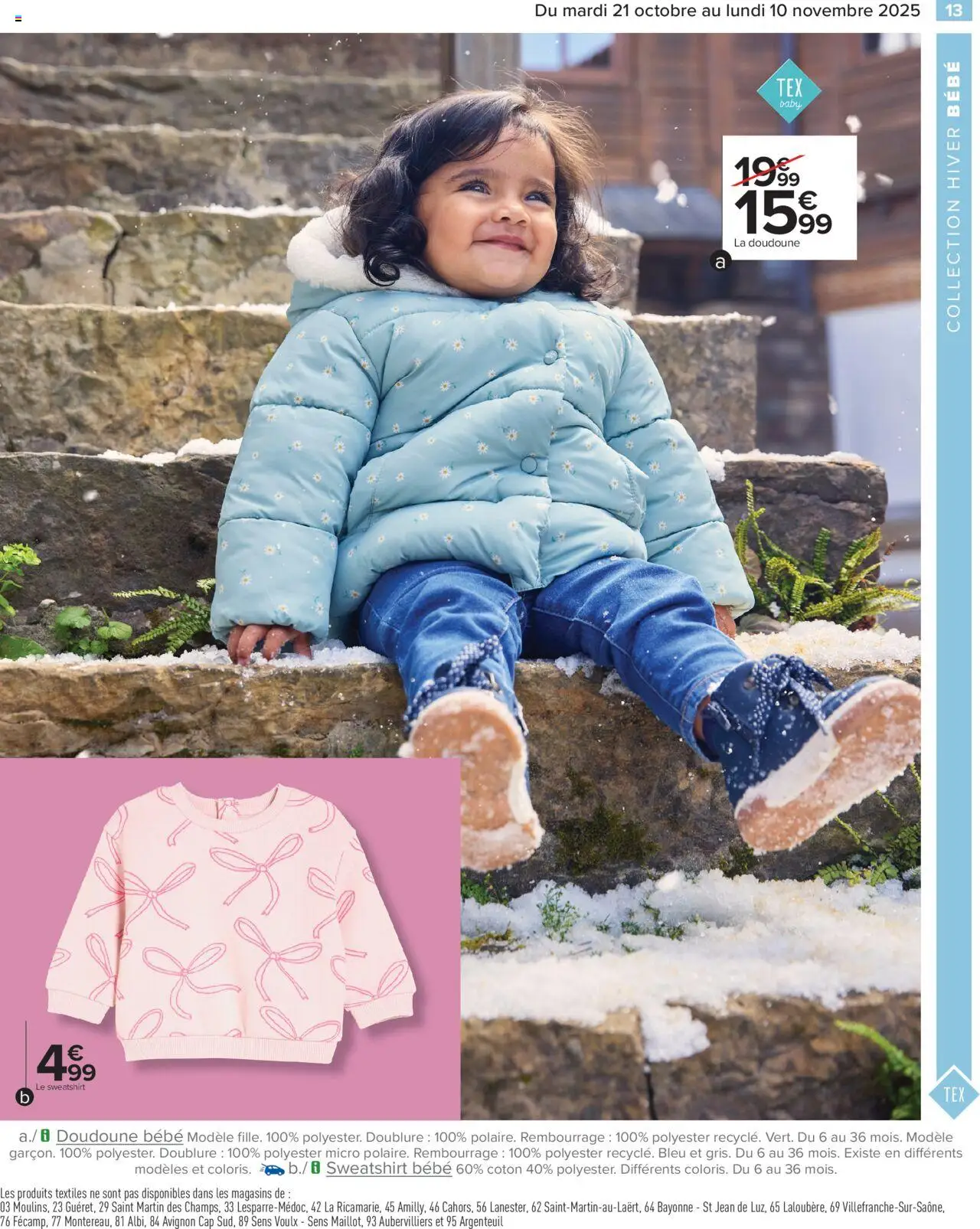 {H1} | Page: 13 | Produits: Coton, Doudoune