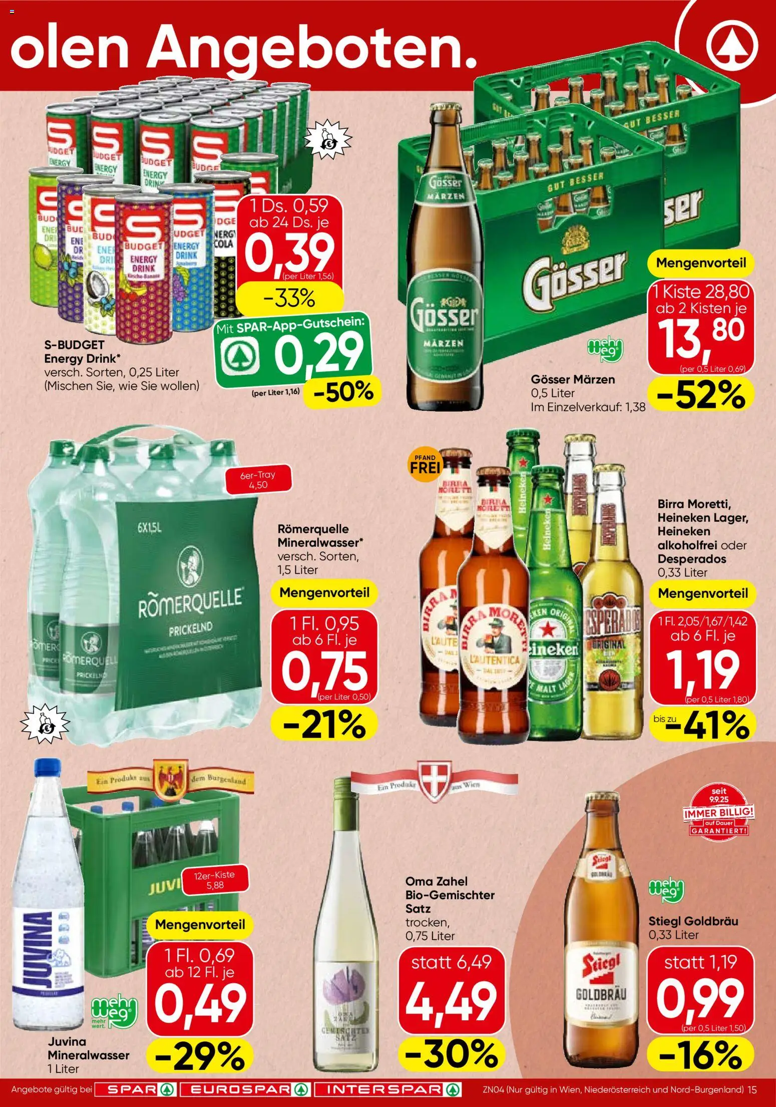 Spar Flugblatt - Wien gültig ab 20.11.2025 | Seite: 15