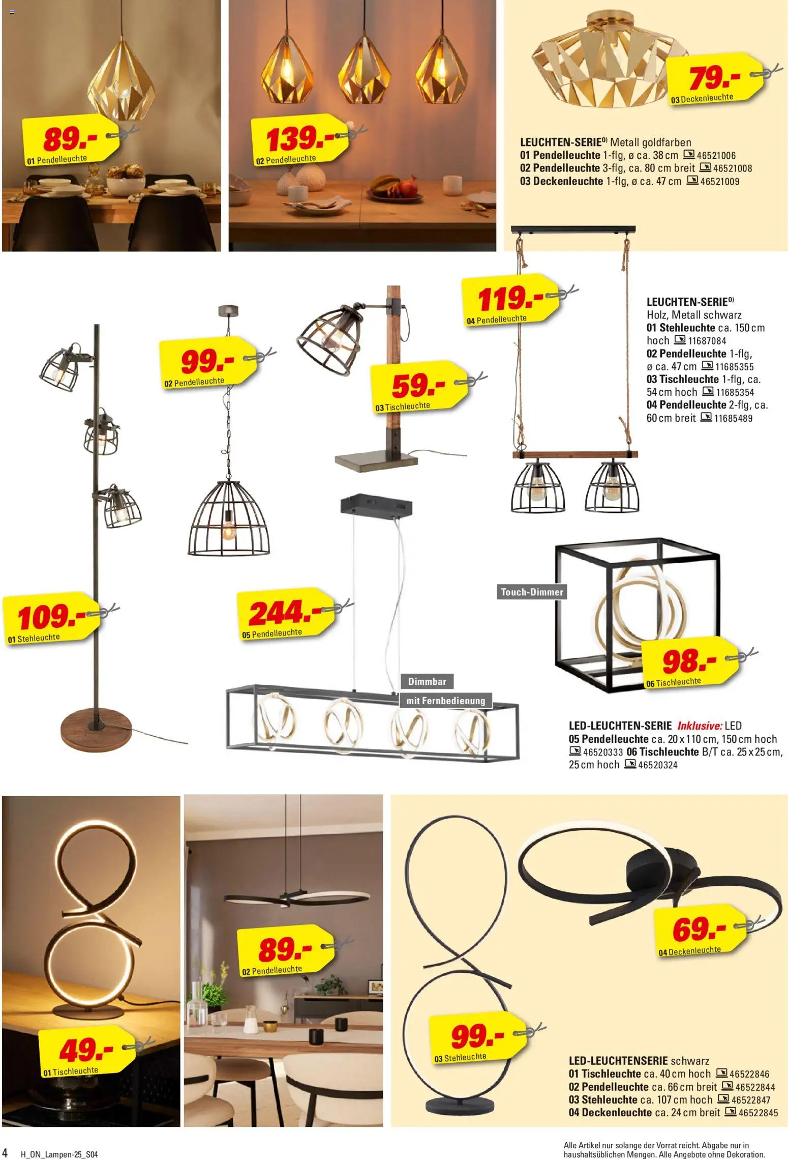 Höffner Leuchten Spezial – gültig ab 29.10.2025 | Seite: 4