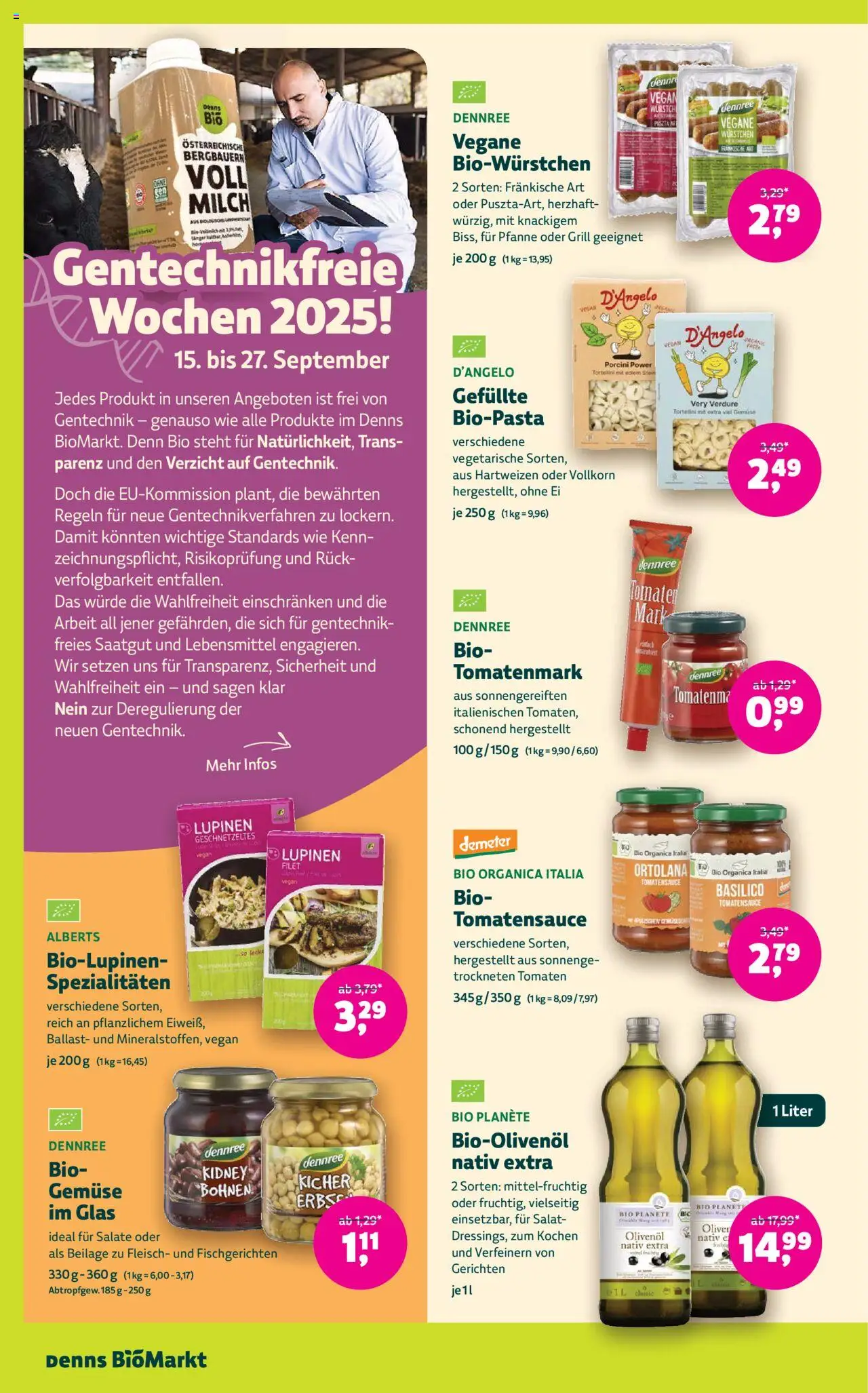 Denns BioMarkt Angebote gültig ab 10.09.2025 | Seite: 6 | Produkte: Salat, Gemüse, Libacomb, Tomaten