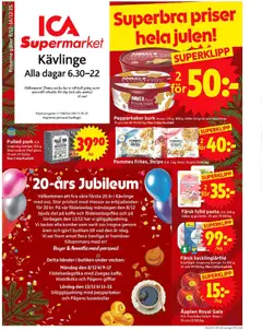 ICA Supermarket - Kävlinge - Förhandsvisning av reklamblad från butik ICA Supermarket aktuell från 08.12.2025 | Sida: 1