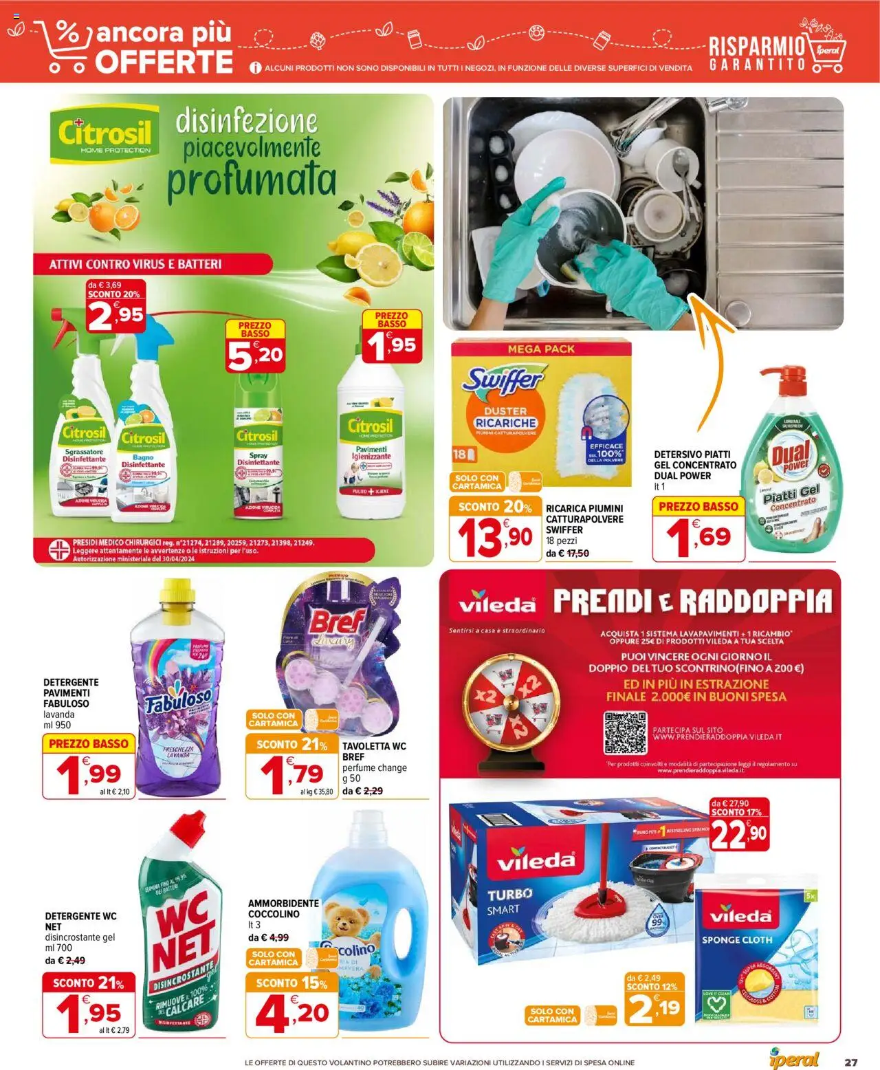 Volantino Iperal del 05.06.2025 | Pagina: 27 | Prodotti: Sgrassatore, Lavanda, WC, Bagno
