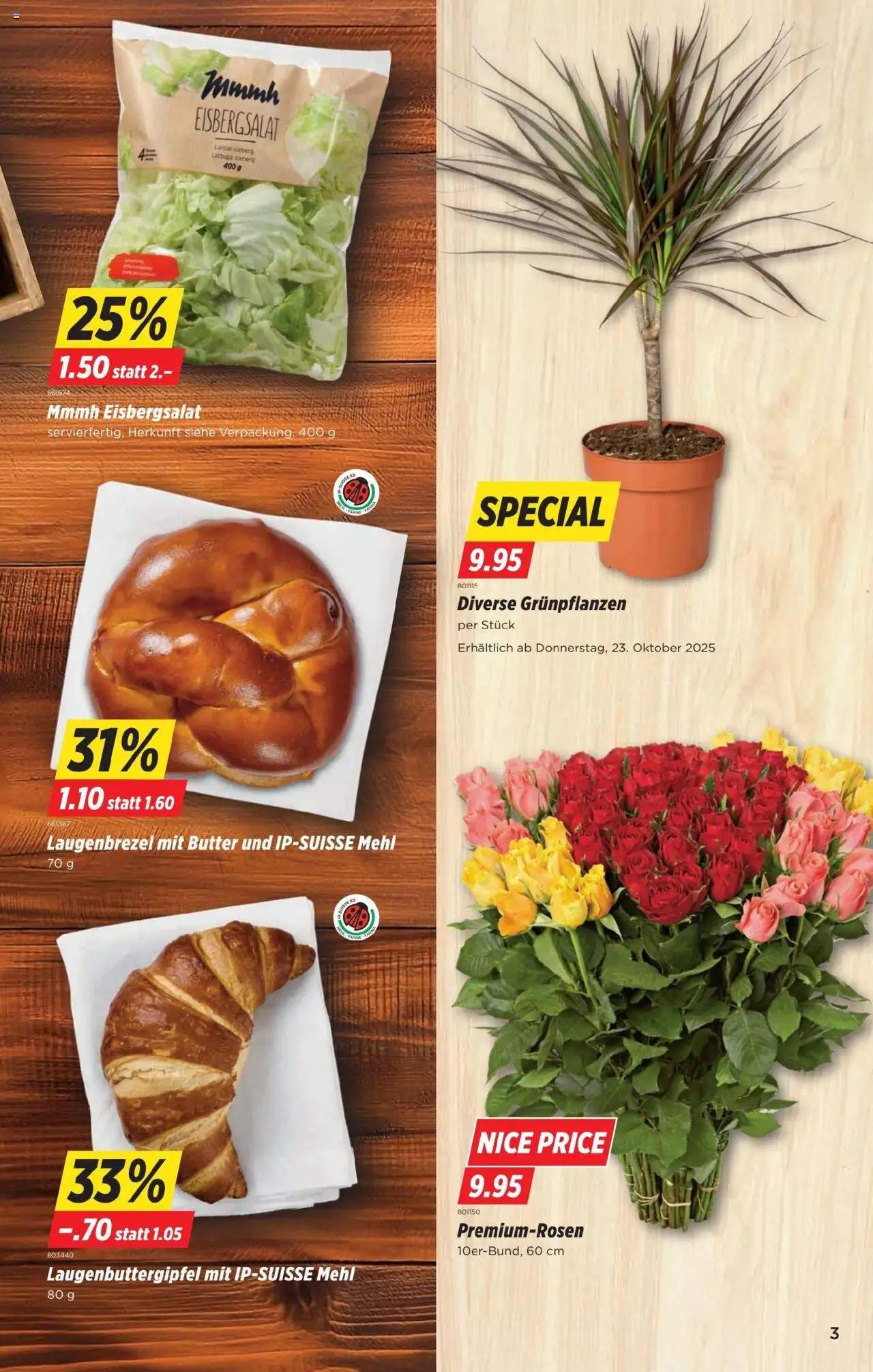 Denner Aktionen – gültig ab 21.10.2025 | Seite: 3 | Produkte: Mehl, Butter