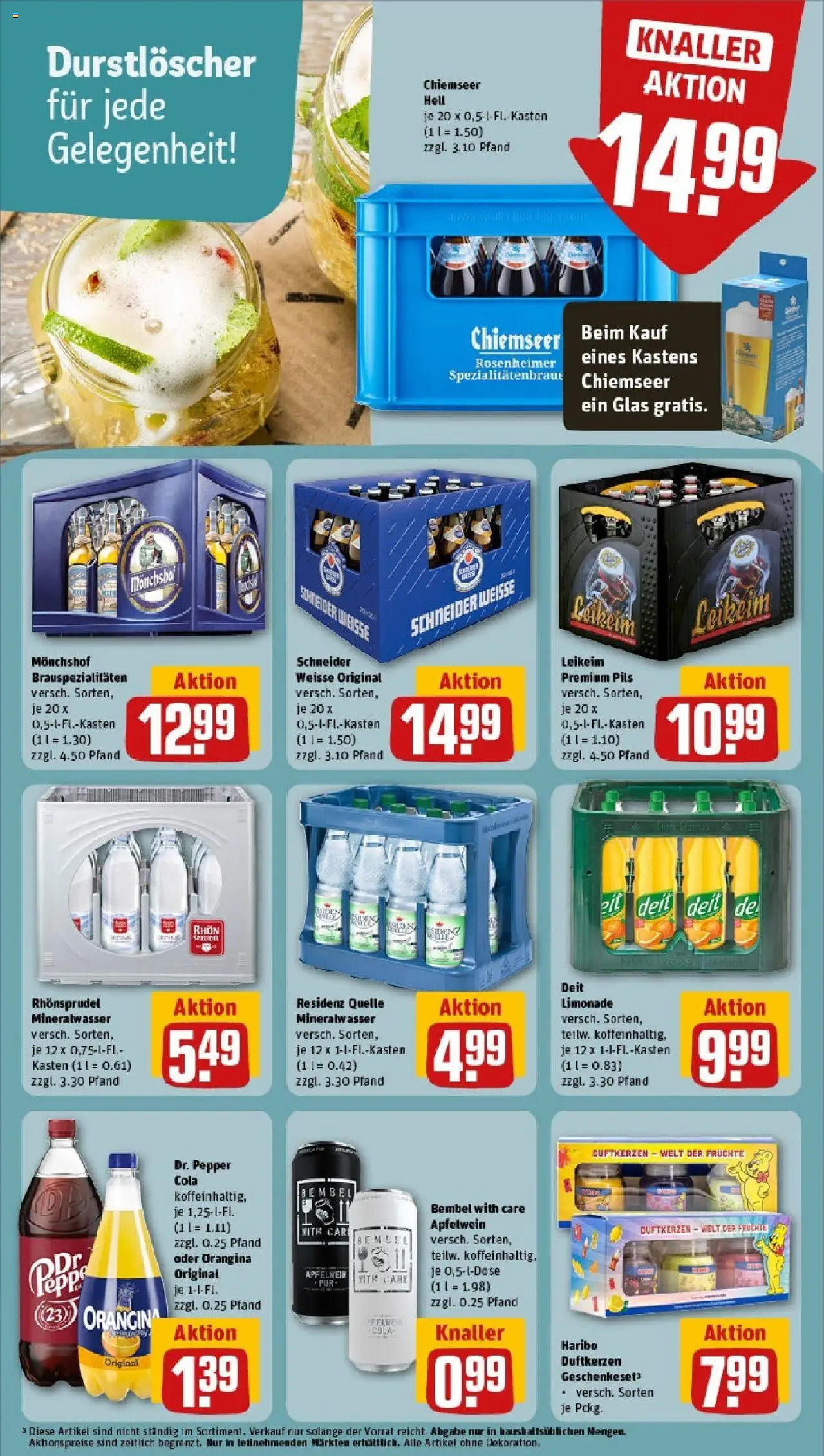 Rewe prospekt Massbach	 - gültig ab dem 08.06.2025 | Seite: 21 | Produkte: Haribo, Cola, Pils, Limonade