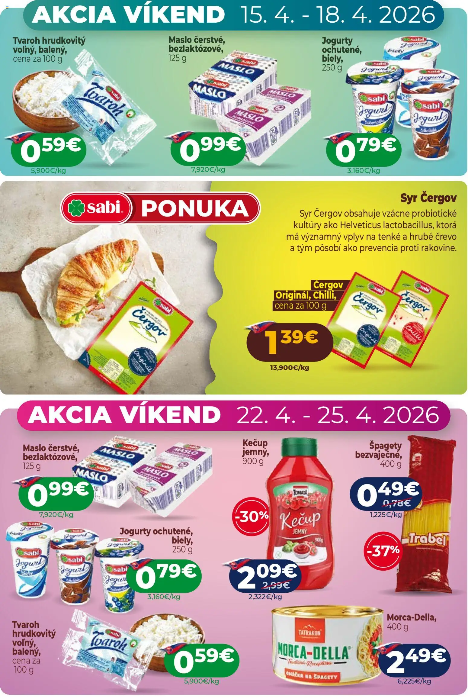 Nové Milk Agro akcie – leták je platný od 15.04.2026 | Strana: 3 | Produkty: Jogurt, Chilli, Tvaroh, Omáčka