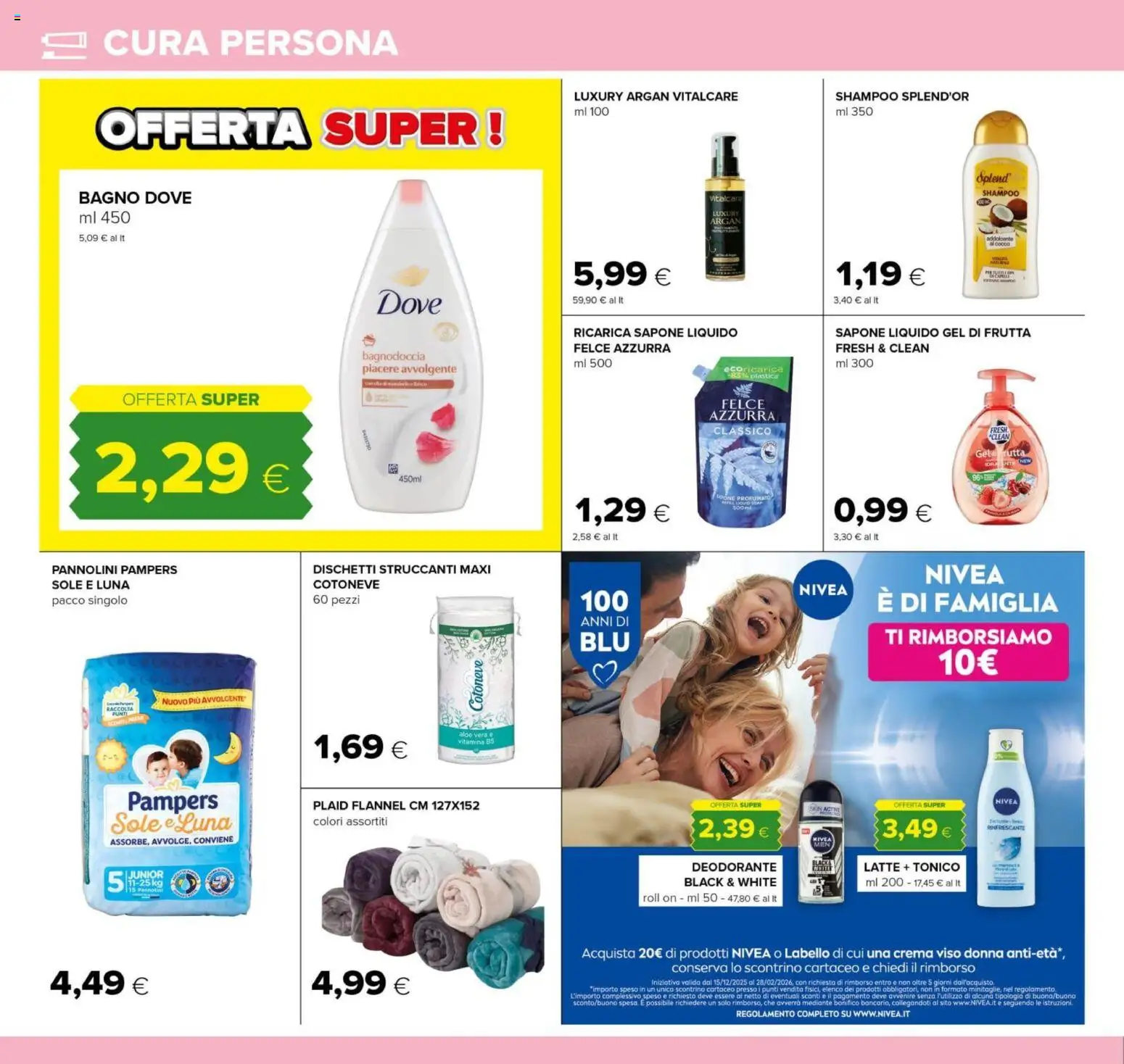 Volantino Tigre del 02.01.2026 | Pagina: 18 | Prodotti: Sapone, Crema viso, Pampers, Bagno