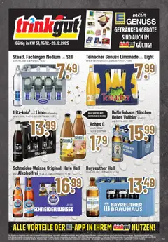 Edeka prospekt Oberstenfeld	 ab 15.12.2025 gültig | Seite: 36 | Produkte: Bayreuther hell, Limonade, Hohes c