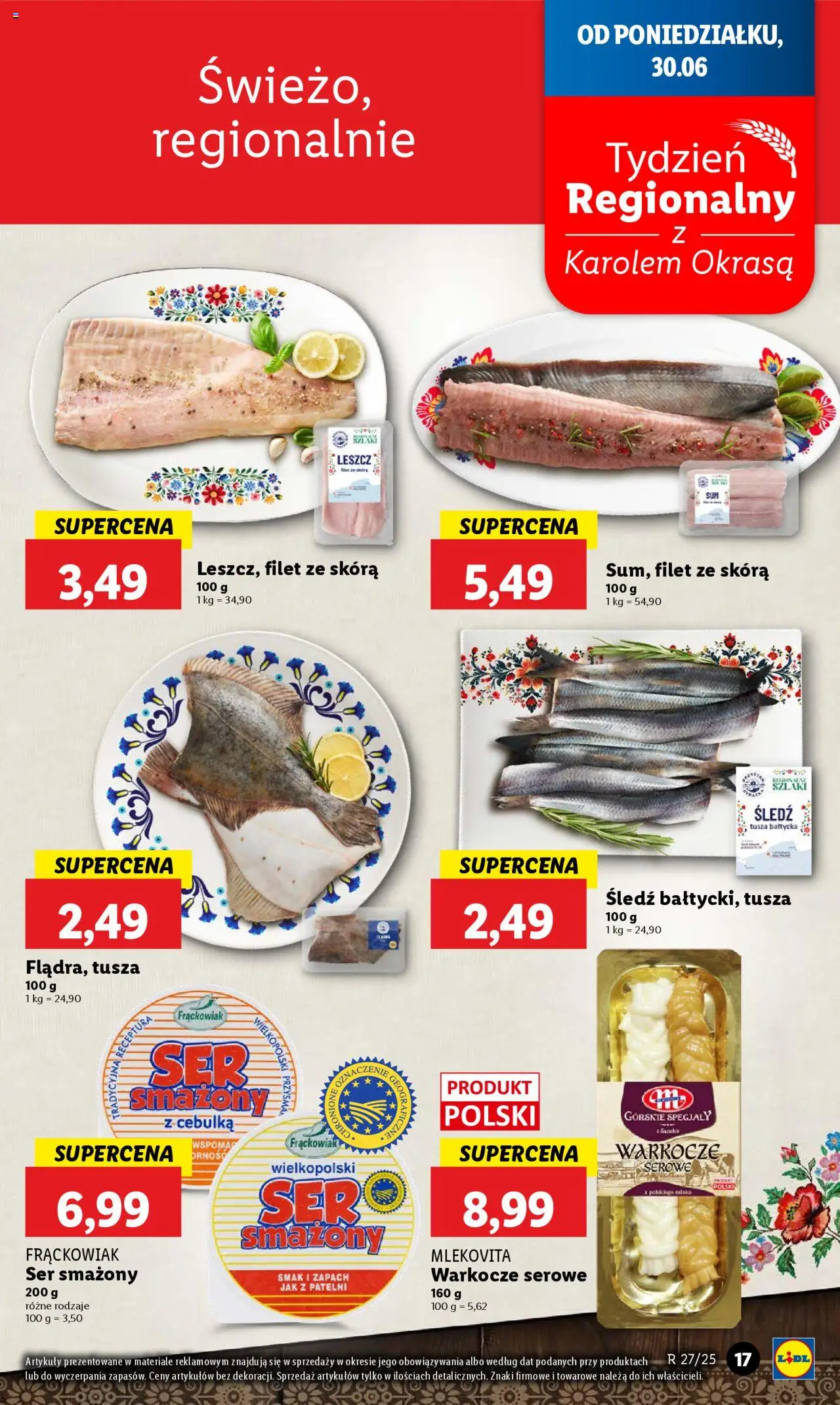 Lidl Gazetka od 30.06.2025 | Strona: 21 | Produkty: Śledź, Zapach, Ser