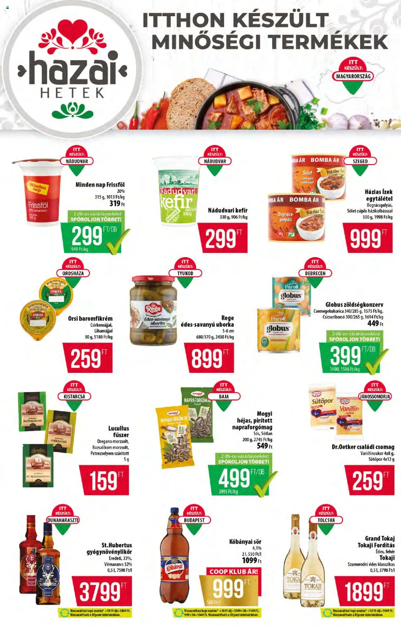 COOP akciós ujság - amely érvényes a következő dátumtól: 11.09.2025 | Oldal: 4 | Termékek: Kisela pavlaka, Vanillincukor, Bazsalikom, Sör