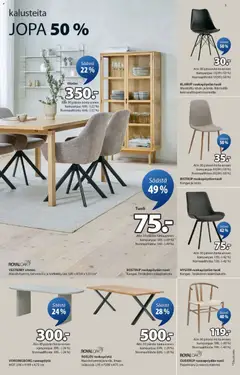 JYSK-mainoslehti voimassa 05.03.2026 alkaen | Sivu: 3 | Tuotteet: Vitriini, Kangas, Tuoli
