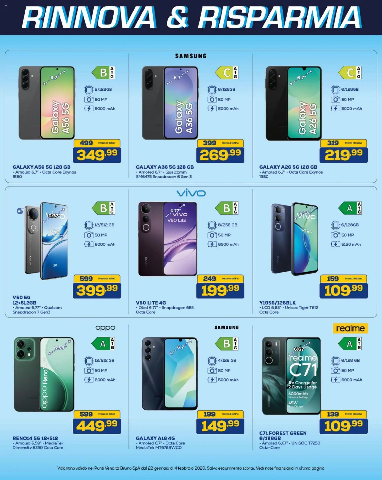 Volantino BRUNO del 22.01.2026 | Pagina: 5 | Prodotti: Samsung