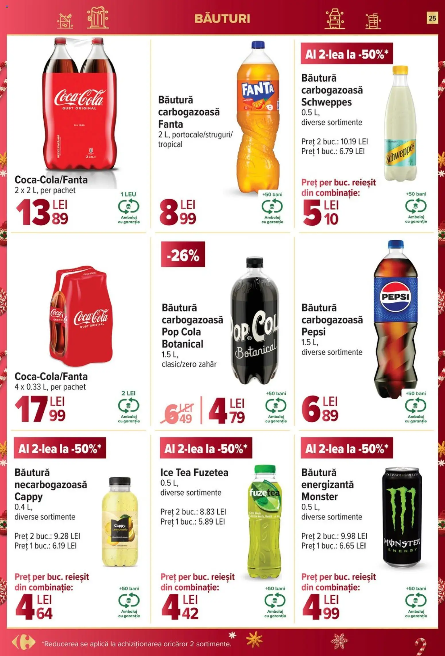 Noul catalog Carrefour – valabil de la 10.12.2025 | Pagină: 25 | Produse: Amerikan servis, Ice tea, Zahăr