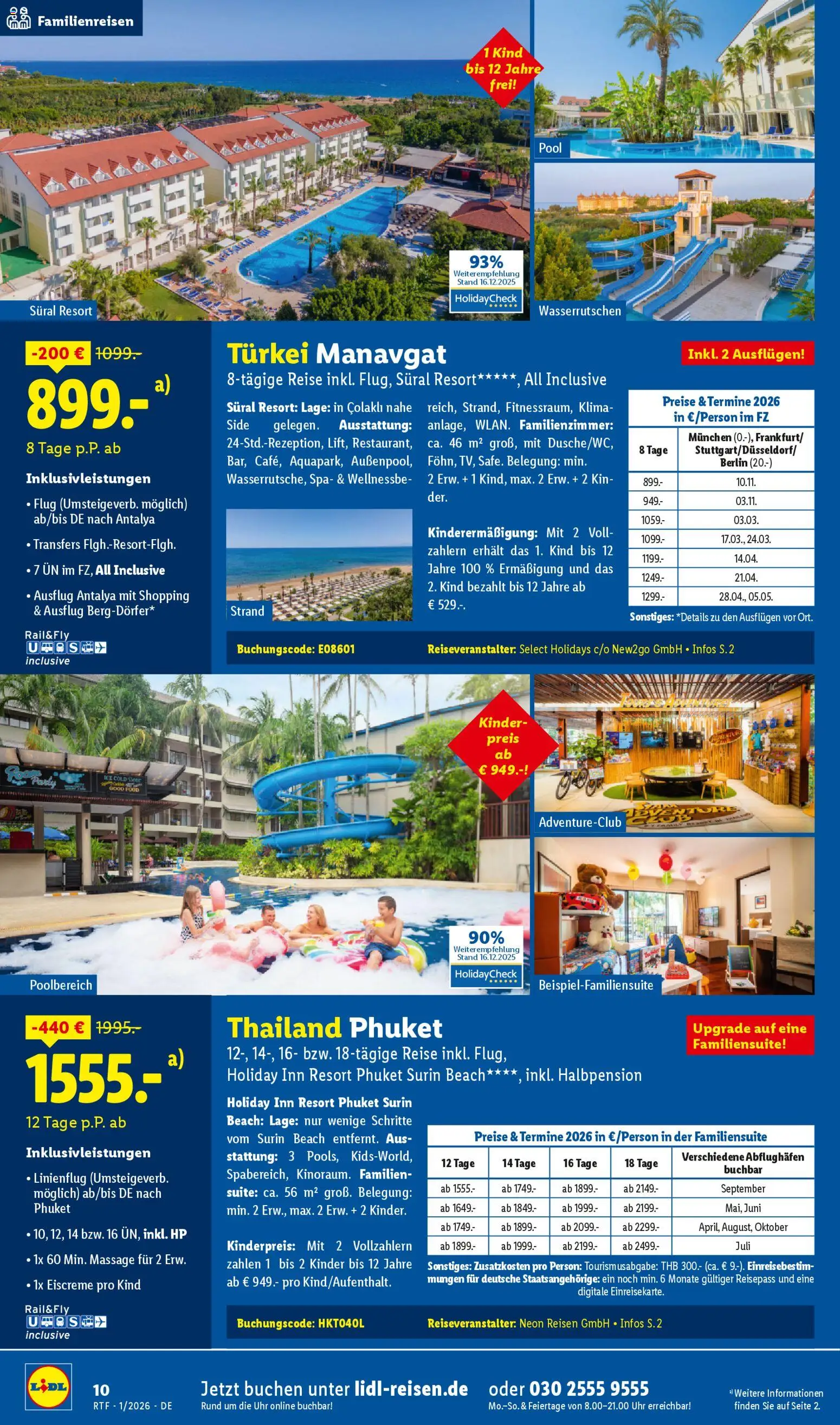 Lidl Reisen - Prospekt – gültig ab 14.01.2026 | Seite: 10 | Produkte: HP, Eiscreme, Uhr