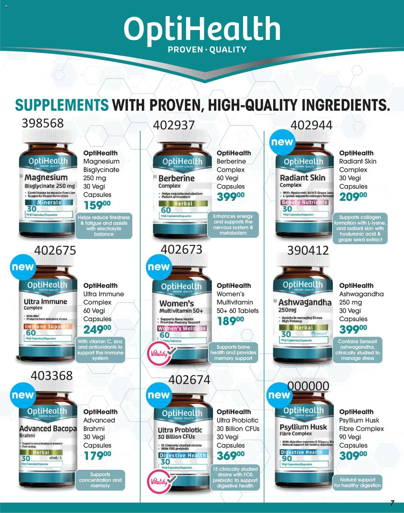 New Clicks catalogue – valid from 25.02.2026 | Page: 7 | Products: Supplements