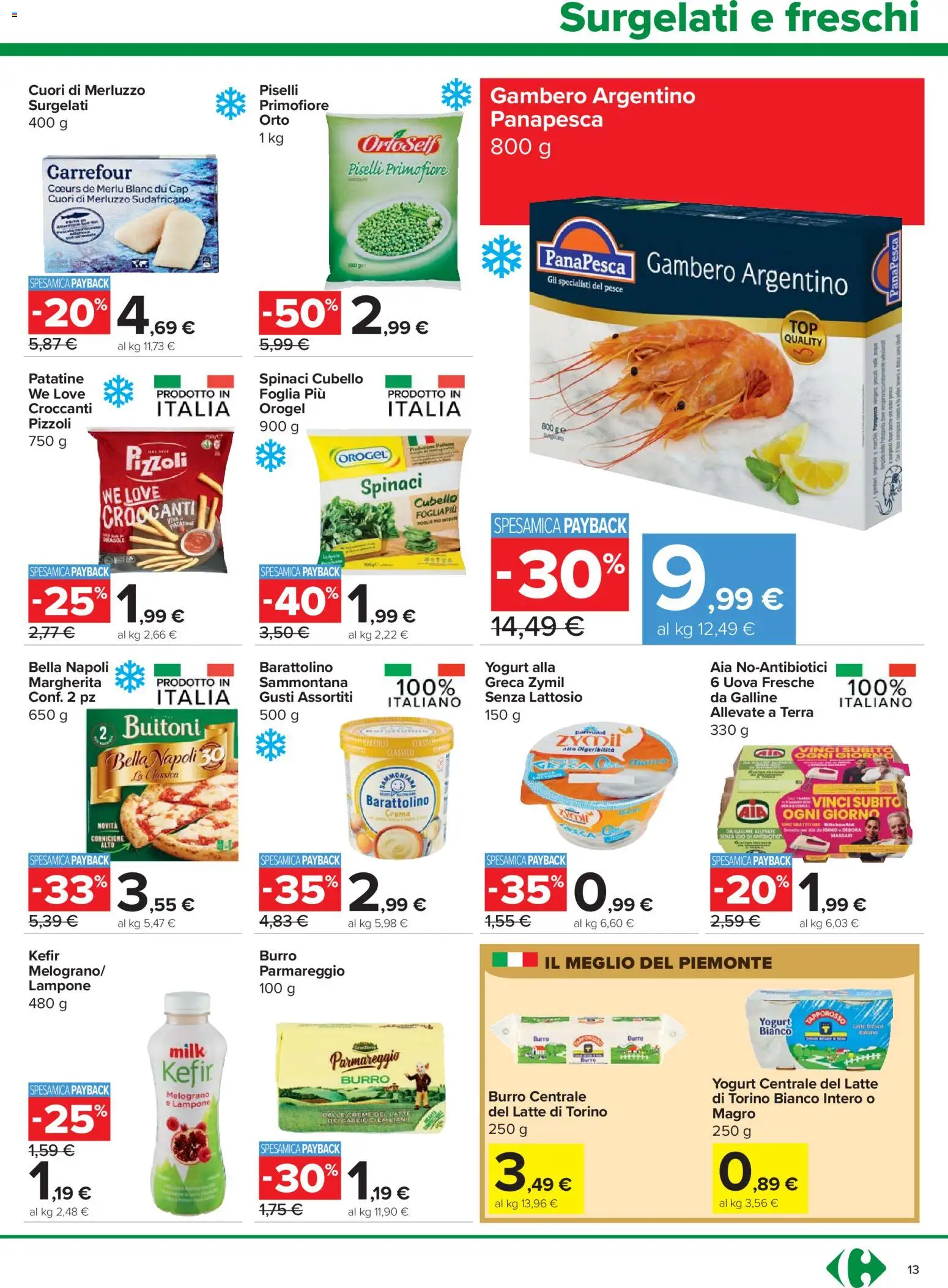 Volantino Carrefour del 24.03.2026 | Pagina: 13 | Prodotti: Uova, Patatine, Burro, Terra