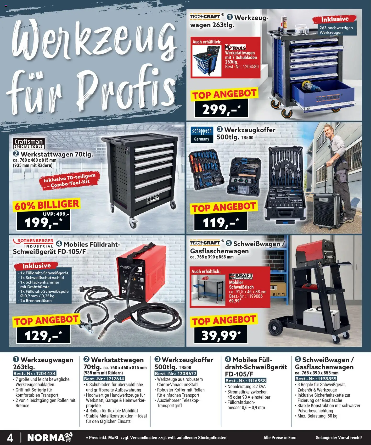Norma Bestellmagazin Februar 2026 – gültig ab 01.02.2026 | Seite: 4 | Produkte: Top, Koffer