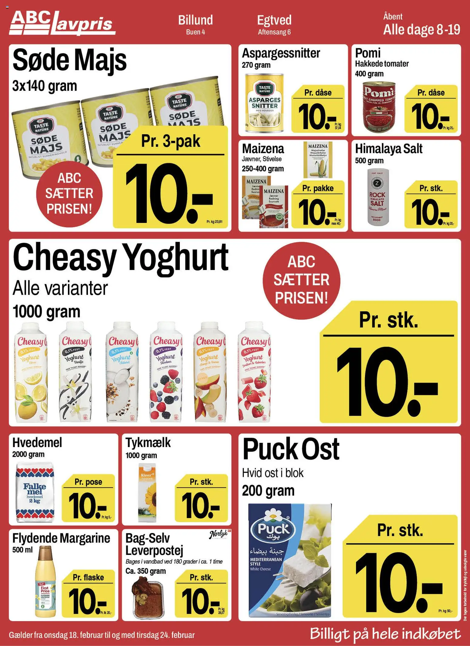 Abc Lavpris tilbudsavis – gyldig fra 18.02.2026 | Side: 2 | Produkter: Tomater, Hakkede tomater, Salt, Aspargessnitter