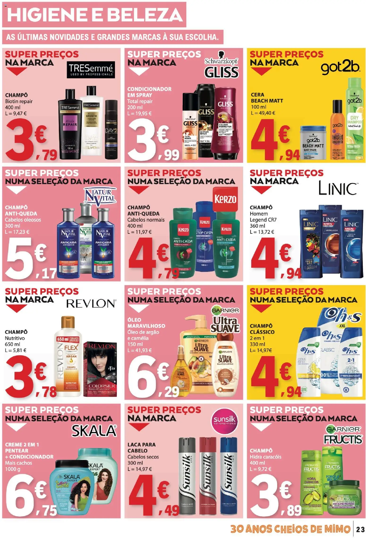 E.Leclerc folheto │ válido de 16.04.2026 | Página: 23 | Produtos: Condicionador, Cera, Óleo, Creme