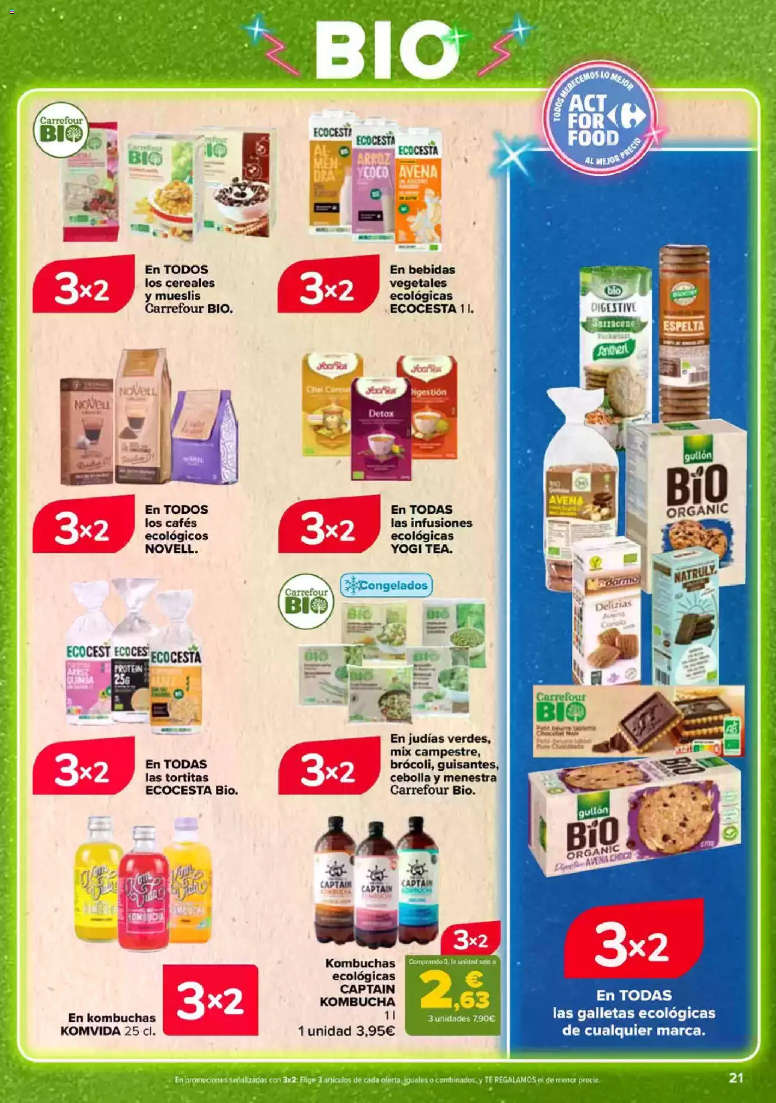Carrefour folleto │ válido desde el 23.04.2026 | Página: 21 | Productos: Cereales, Té, Galletas, Παγωμένο τσάι