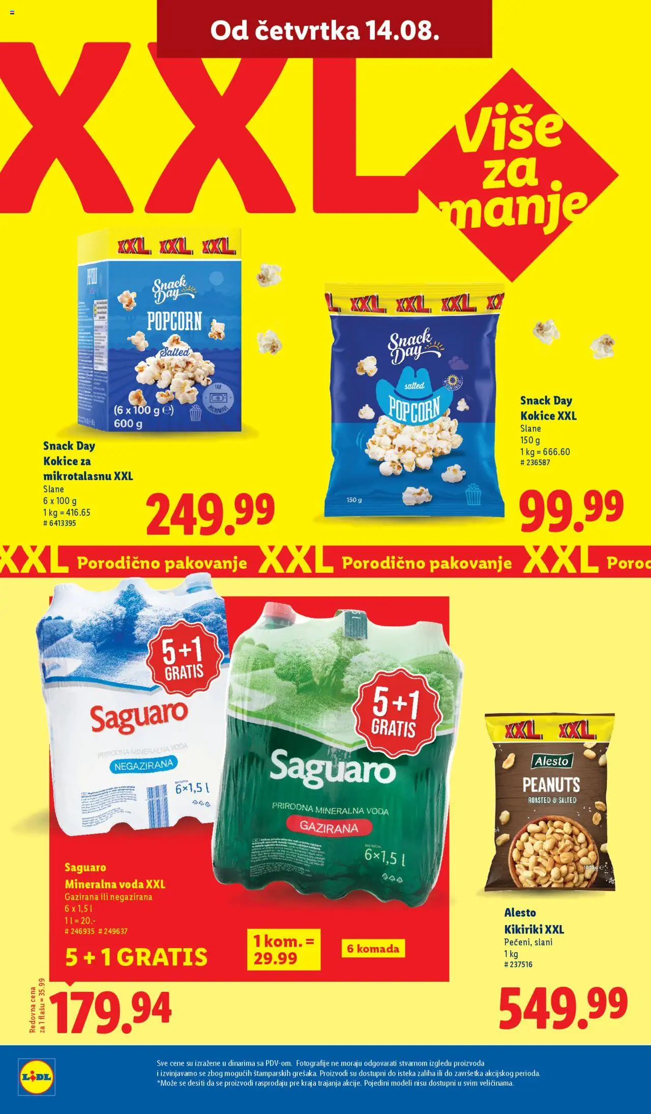 Lidl katalog - važi od 14.08.2025 | Strana: 30 | Proizvode: Voda, Pakovanje, Popcorn, Mineralna voda
